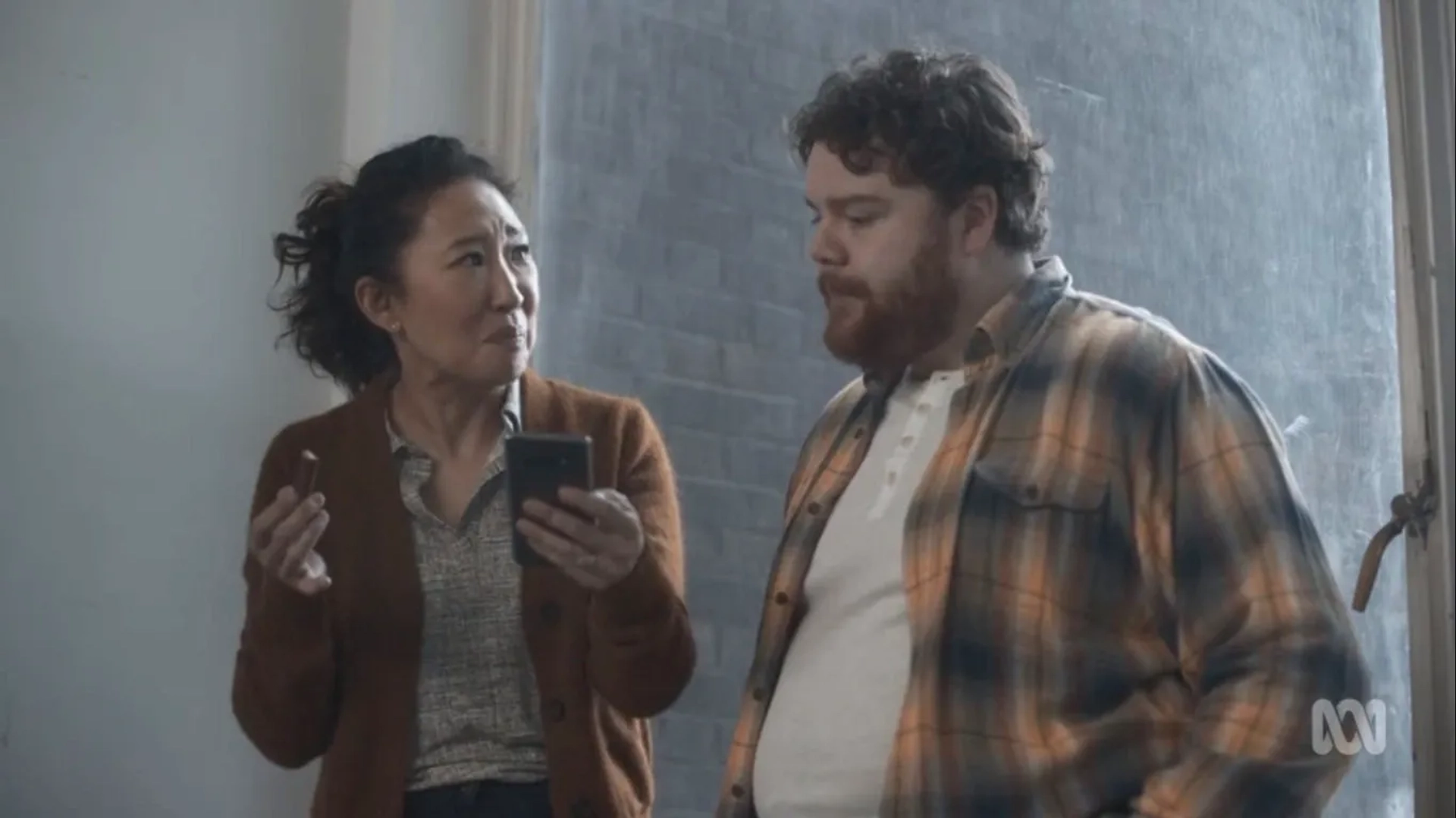 Sandra Oh and Turlough Convery in Killing Eve: End of Game (2020)