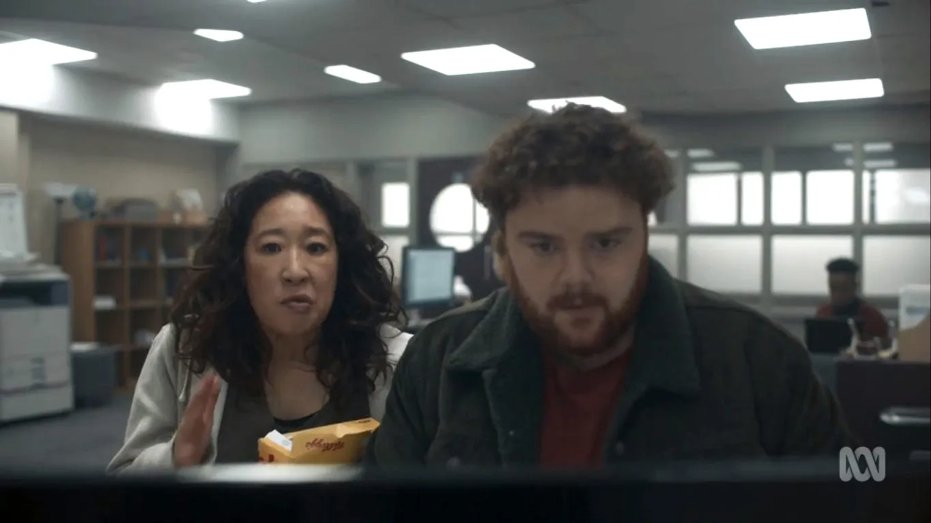 Sandra Oh and Turlough Convery in Killing Eve: Still Got It (2020)