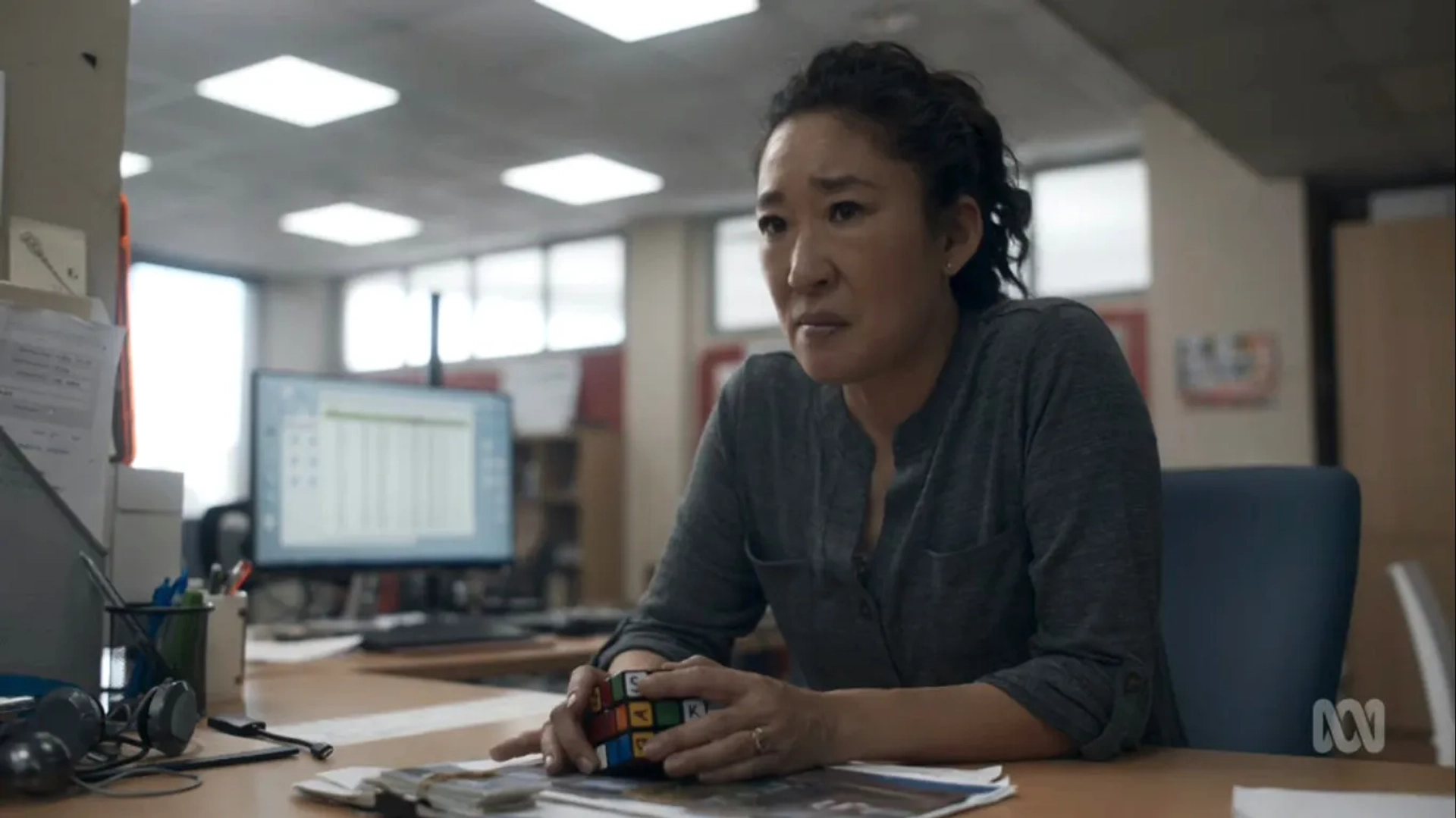 Sandra Oh in Killing Eve: Meetings Have Biscuits (2020)