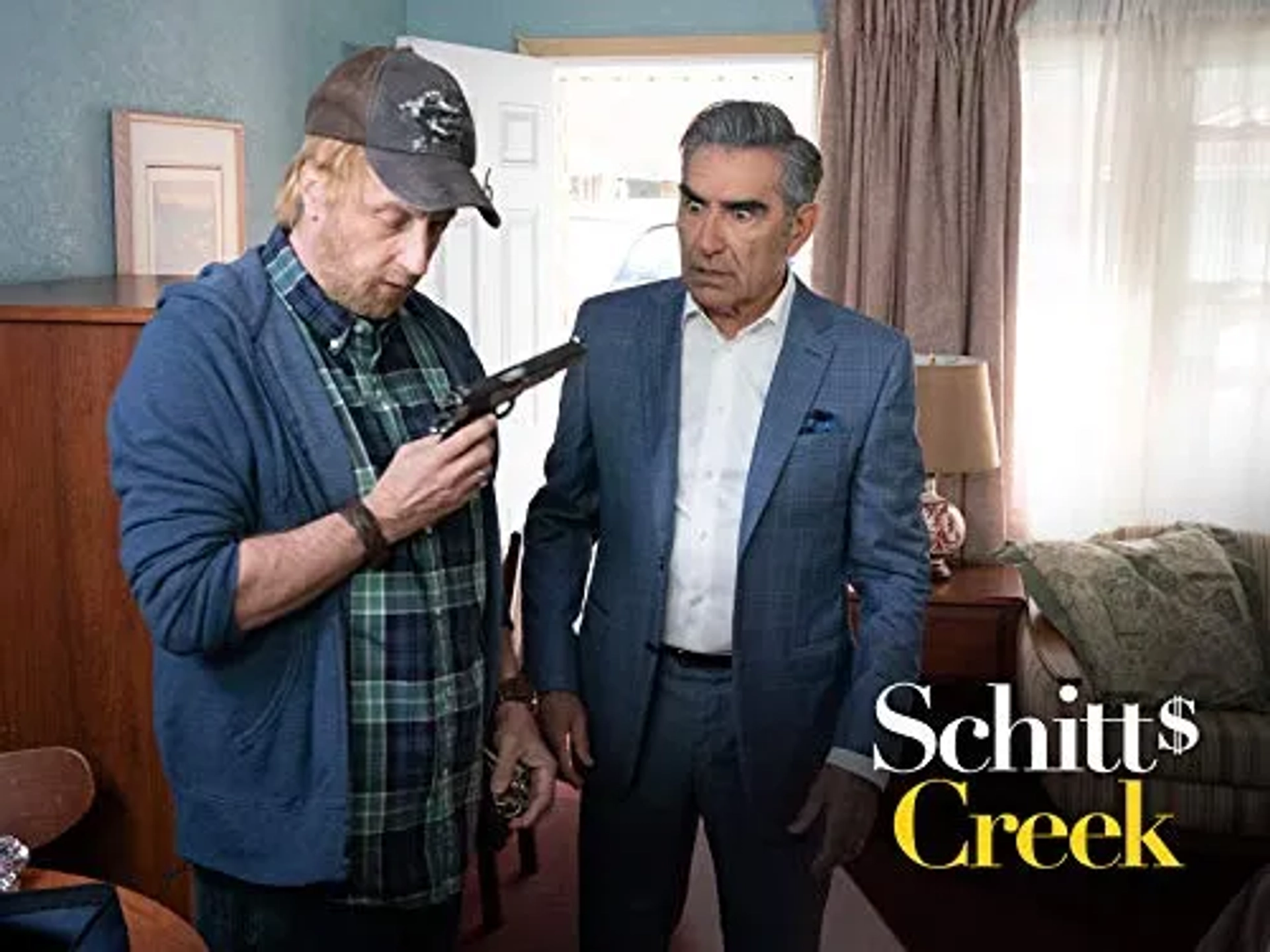 Chris Elliott and Eugene Levy in Schitt's Creek: Maid of Honour (2020)