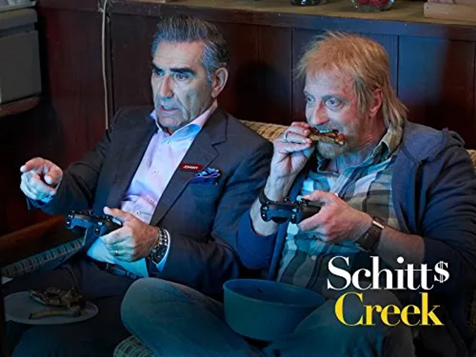 Chris Elliott and Eugene Levy in Schitt's Creek (2015)