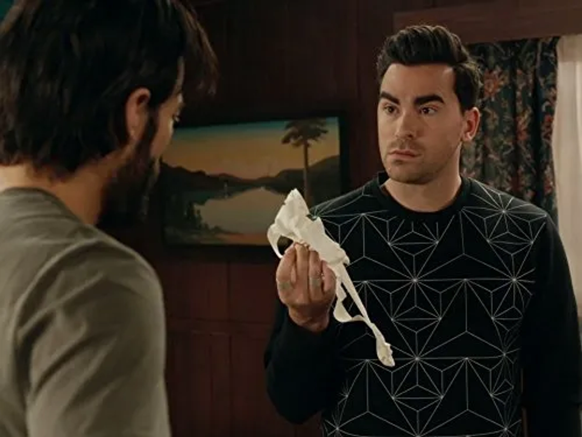 Tim Rozon and Dan Levy in Schitt's Creek (2015)