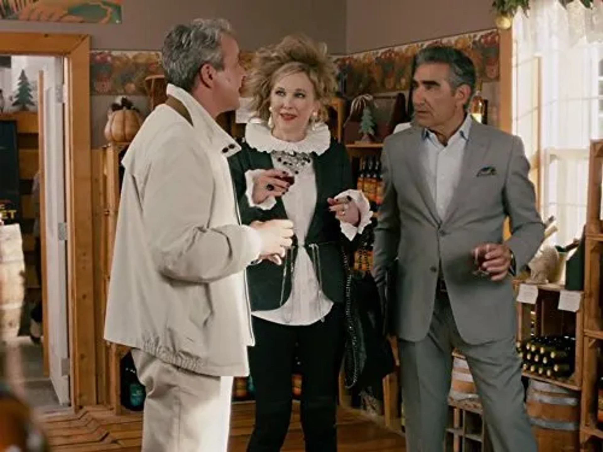 Catherine O'Hara, Eugene Levy, and Richard Waugh in Schitt's Creek (2015)