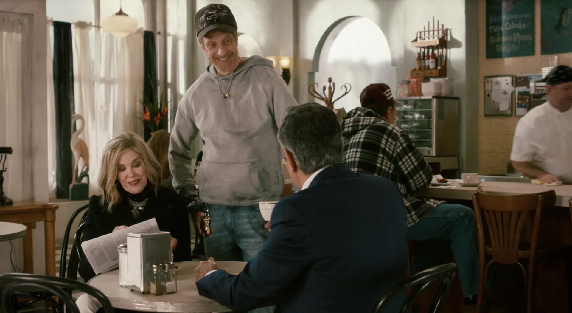 Catherine O'Hara, Chris Elliott, and Eugene Levy in Schitt's Creek (2015)