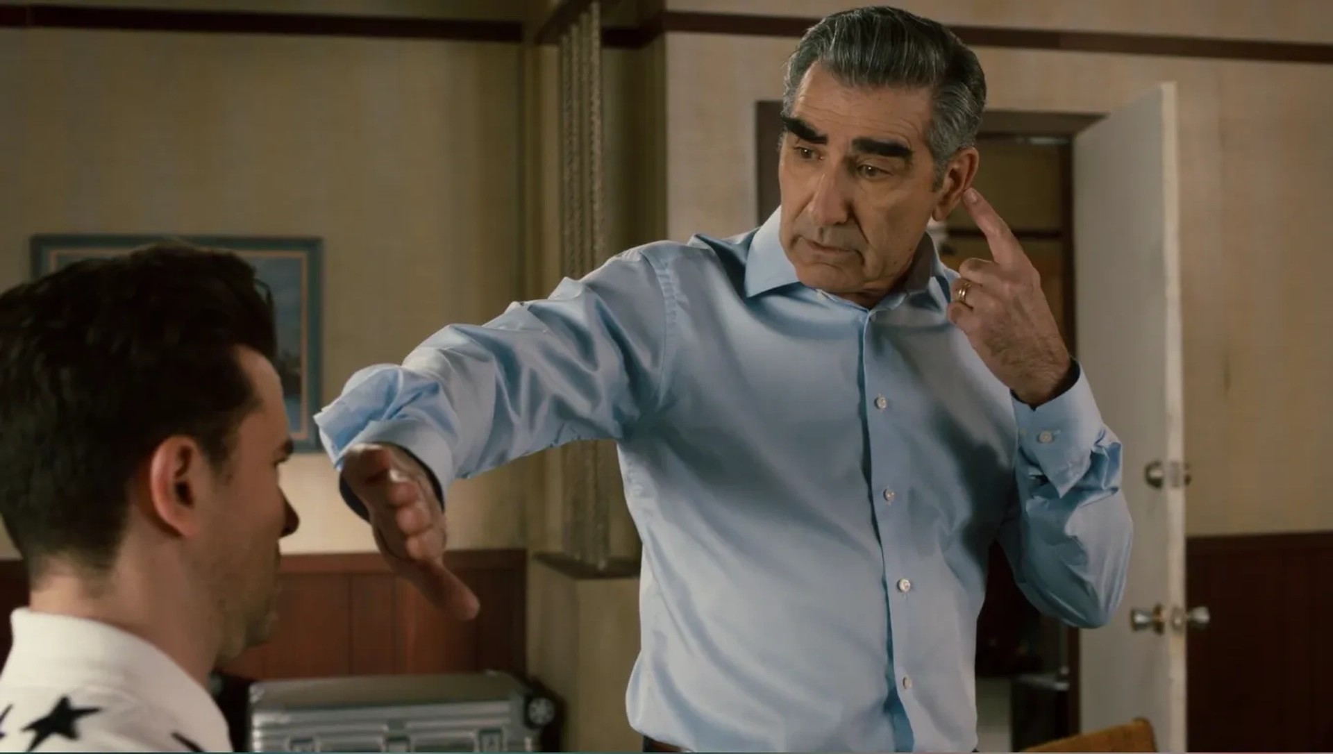 Eugene Levy and Dan Levy in Schitt's Creek (2015)