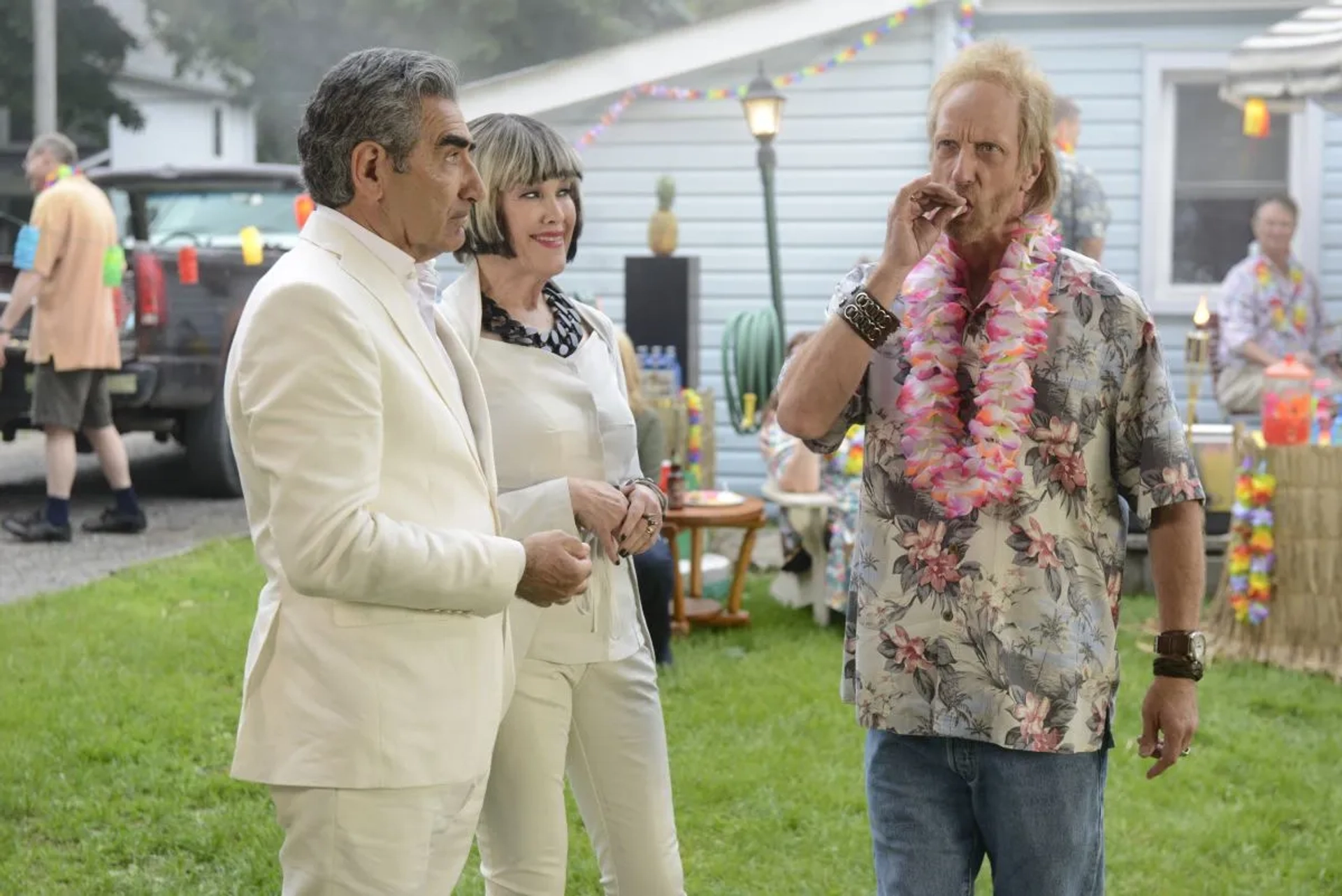 Catherine O'Hara, Chris Elliott, and Eugene Levy in Schitt's Creek (2015)