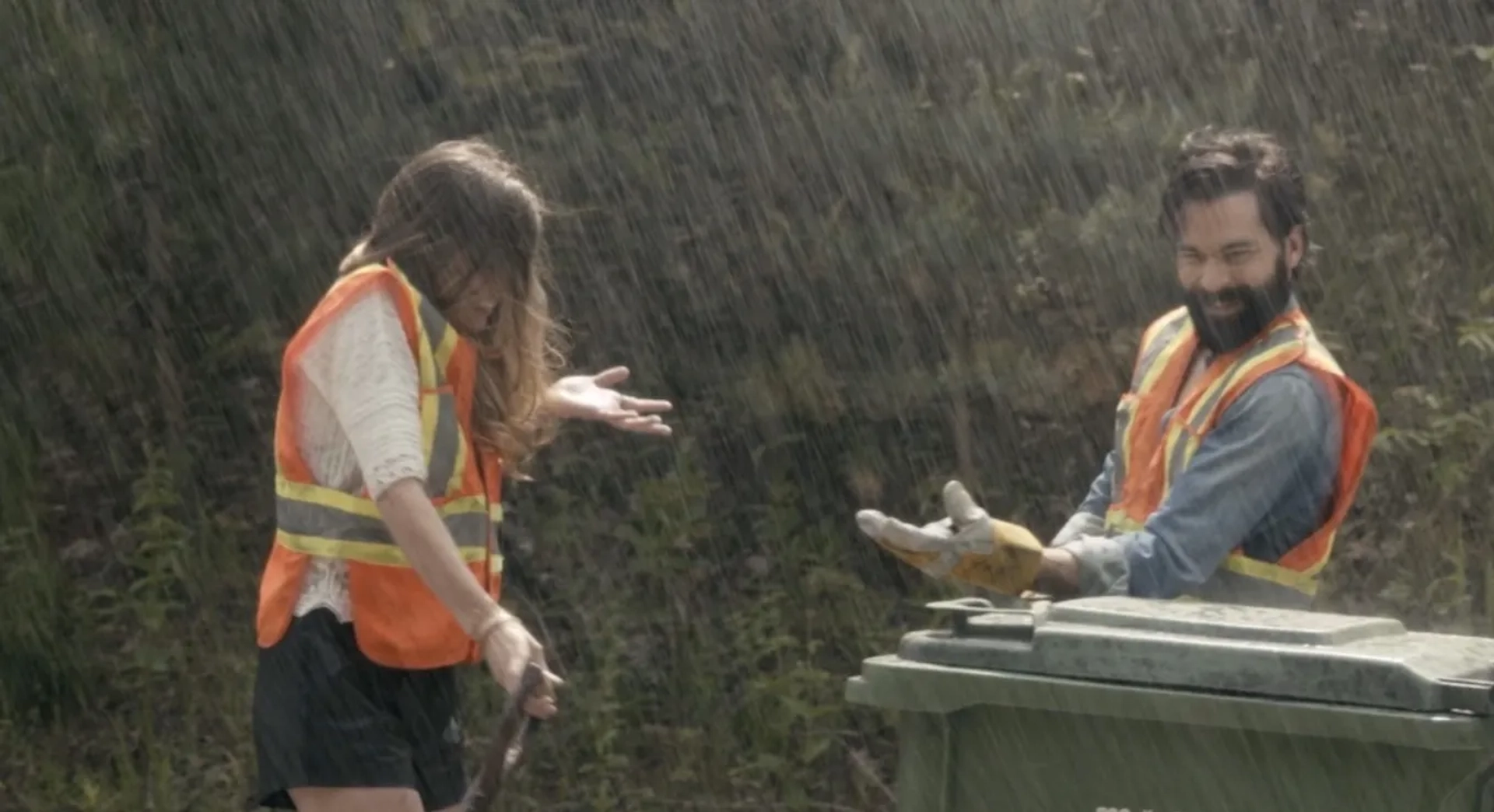 Tim Rozon and Annie Murphy in Schitt's Creek (2015)