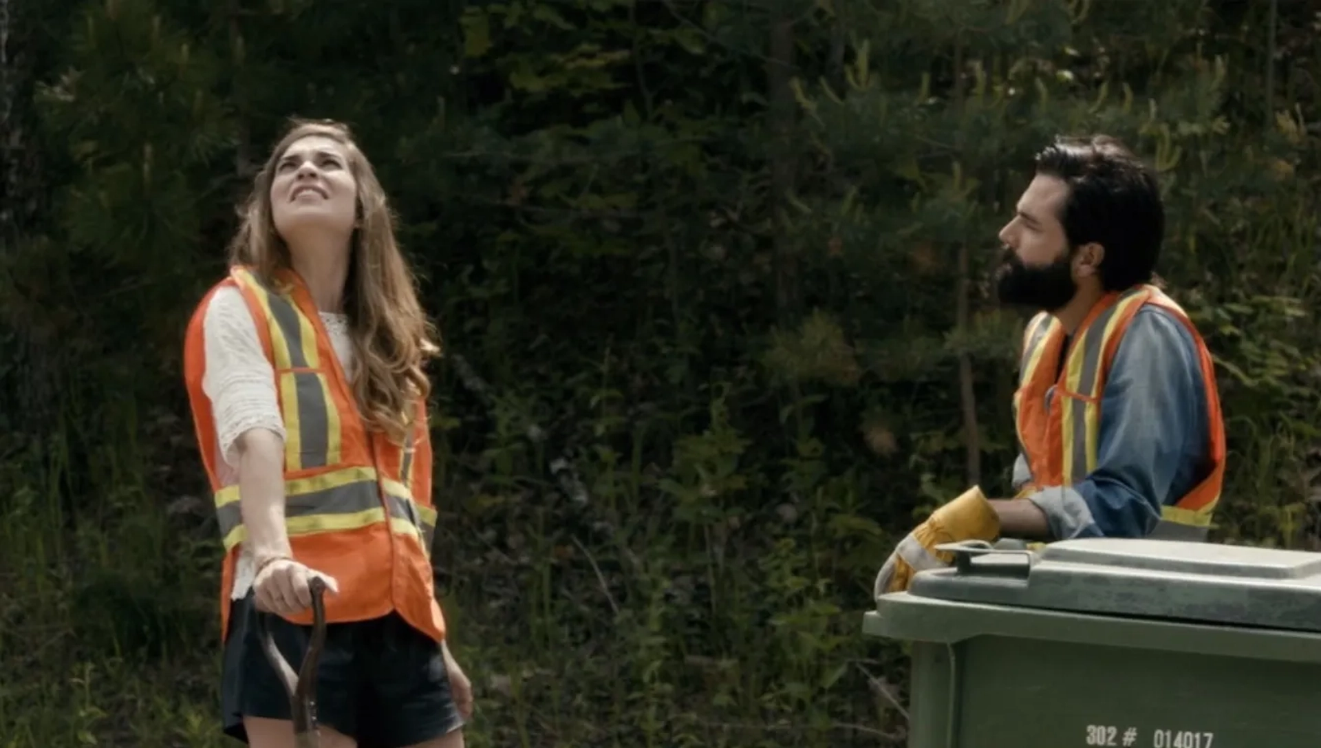 Tim Rozon and Annie Murphy in Schitt's Creek (2015)