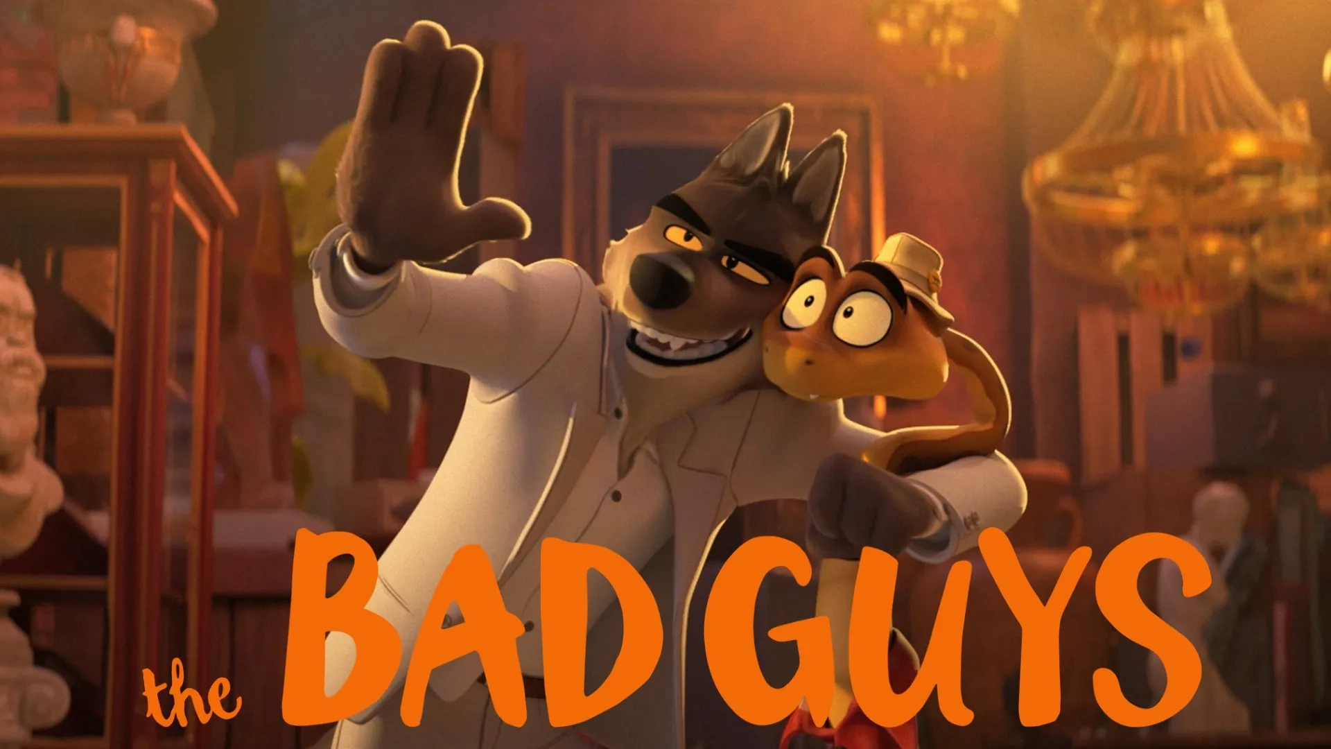 Sam Rockwell and Marc Maron in The Bad Guys (2022)