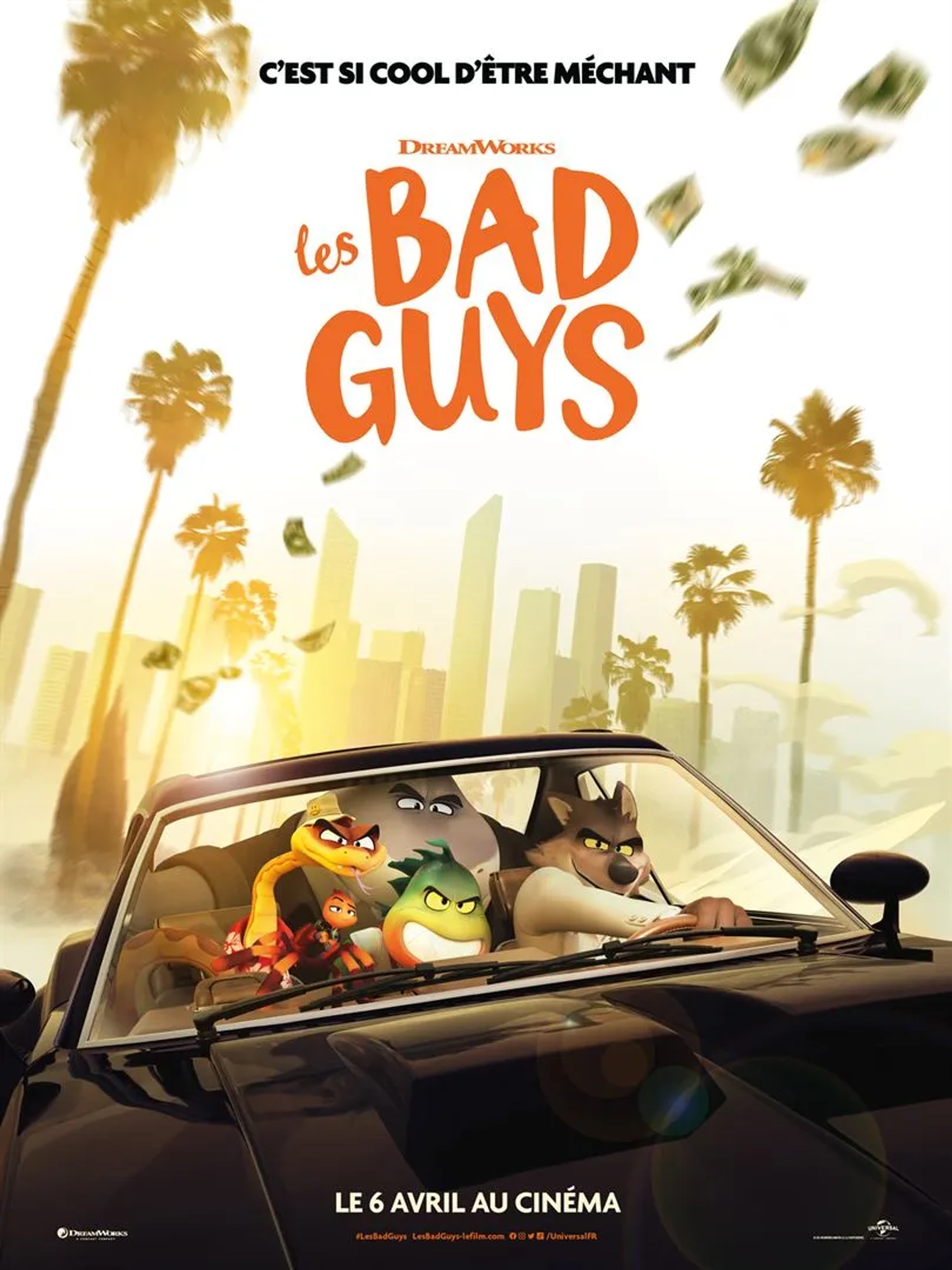 Sam Rockwell, Marc Maron, Craig Robinson, Awkwafina, and Anthony Ramos in The Bad Guys (2022)