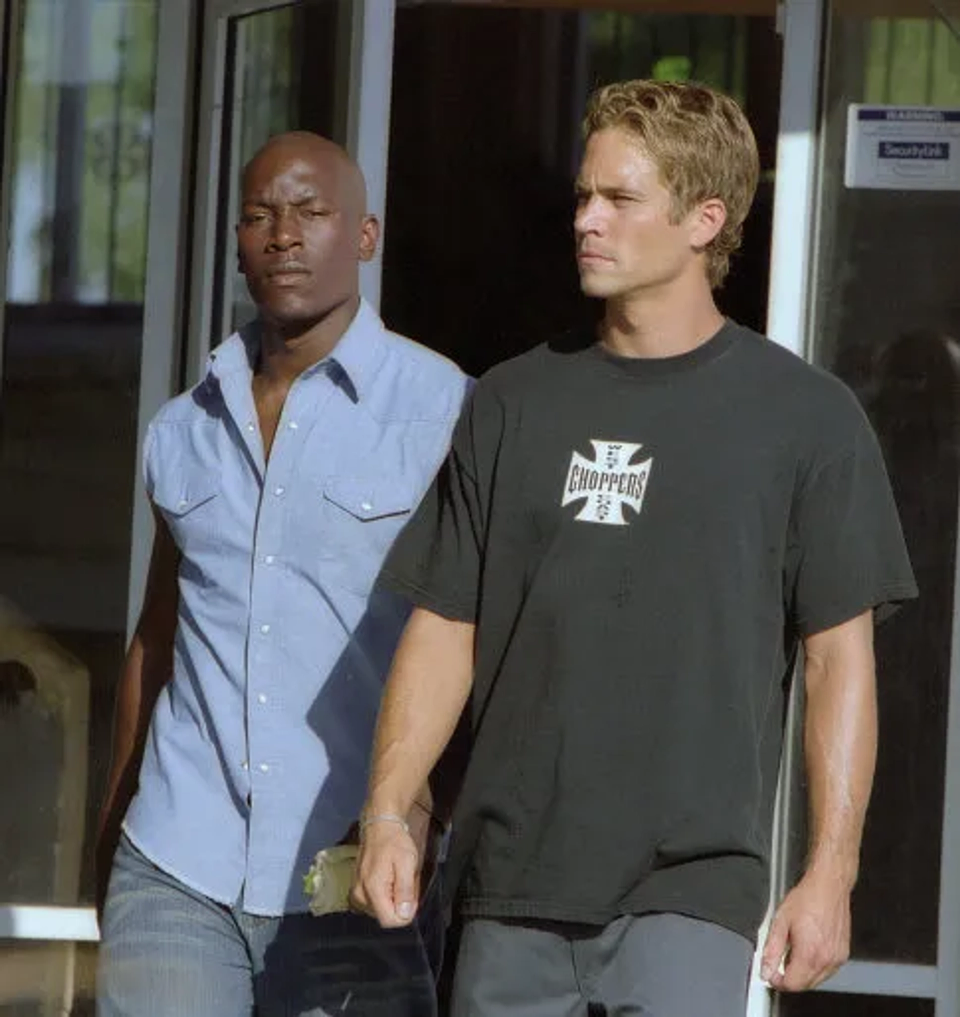 Tyrese Gibson and Paul Walker in 2 Fast 2 Furious (2003)