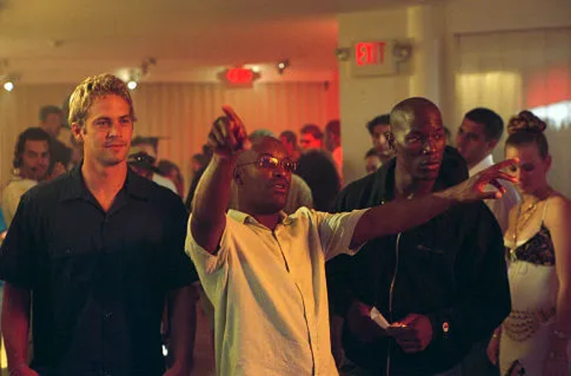 John Singleton, Tyrese Gibson, and Paul Walker in 2 Fast 2 Furious (2003)