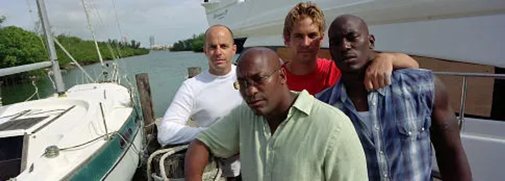 John Singleton, Neal H. Moritz, Tyrese Gibson, and Paul Walker in 2 Fast 2 Furious (2003)