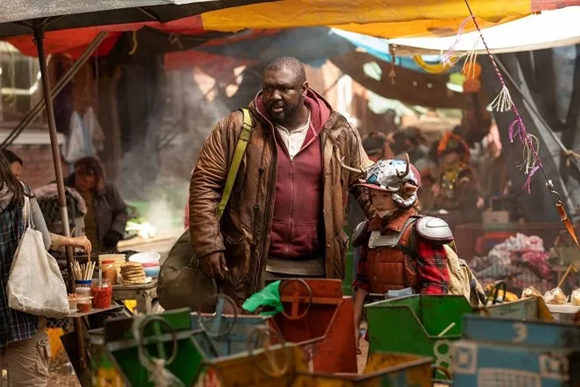 Nonso Anozie and Christian Convery in Sweet Tooth (2021)