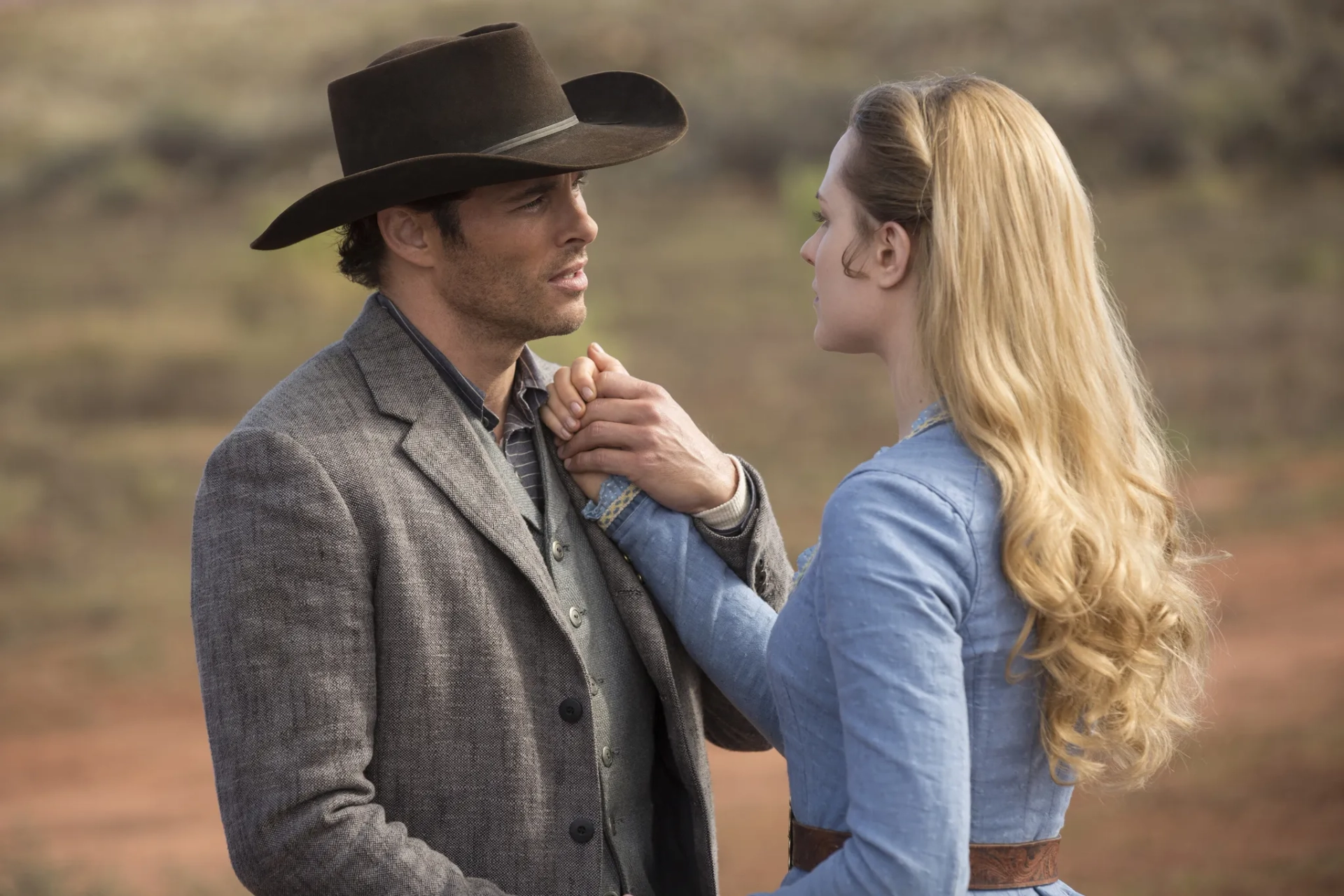 James Marsden and Evan Rachel Wood in Westworld (2016)