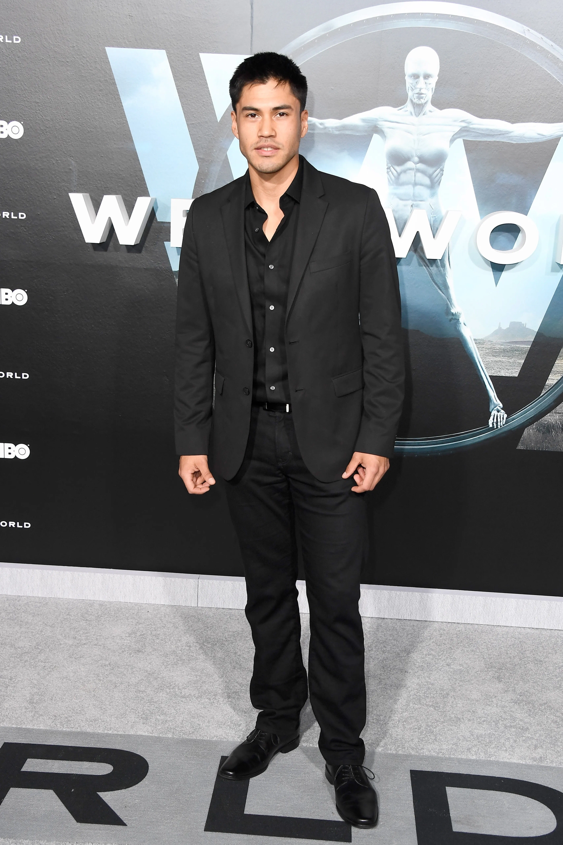 Martin Sensmeier at an event for Westworld (2016)