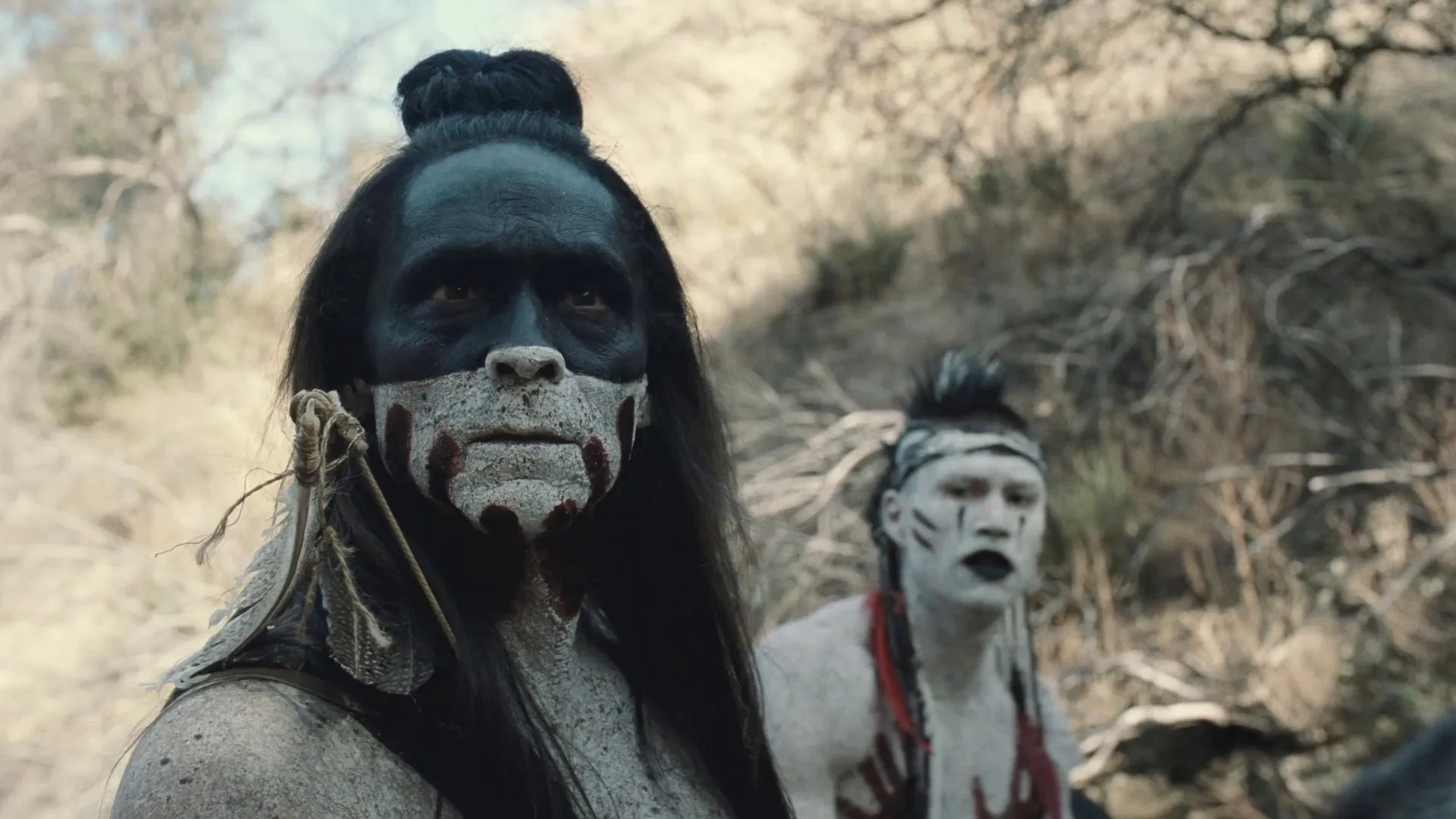 Zahn McClarnon and Martin Sensmeier in Westworld (2016)