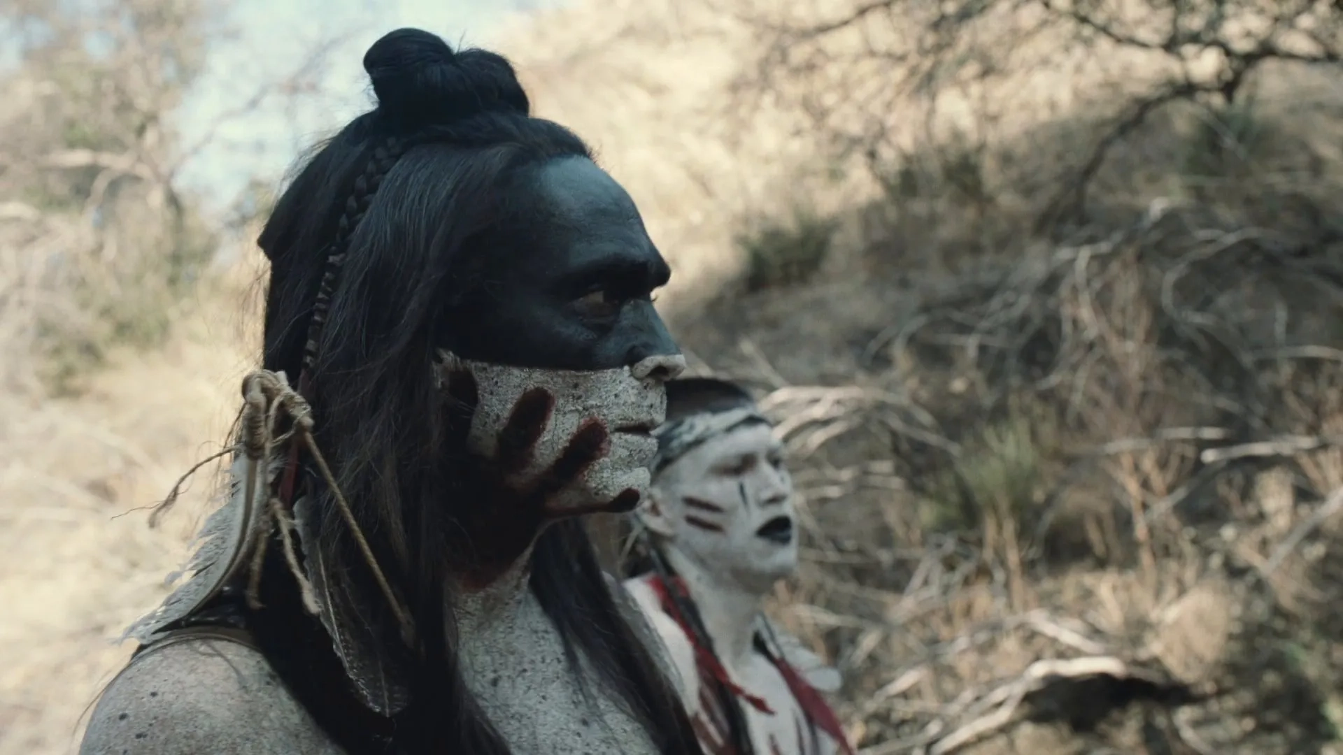 Zahn McClarnon and Martin Sensmeier in Westworld (2016)