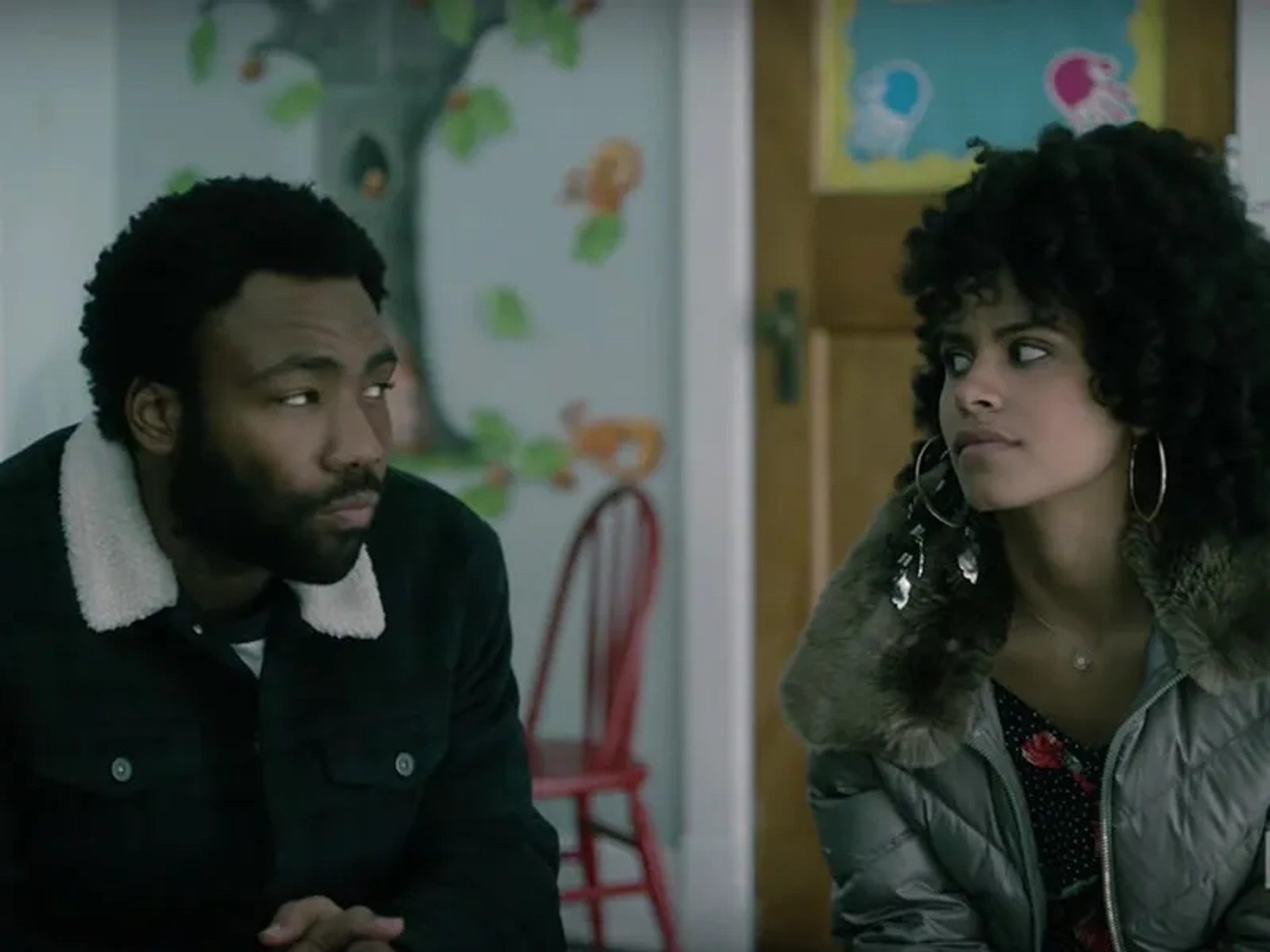 Donald Glover and Zazie Beetz in Atlanta (2016)