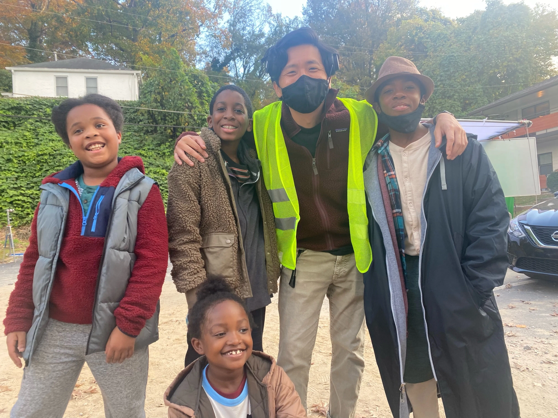 Kaleel Harrison, Sean Jay, Madison Keaton, Hiro Murai, and Christopher Farrar in Atlanta (2016)