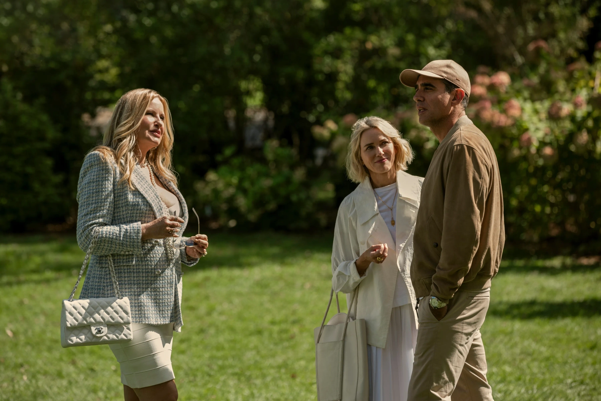 Bobby Cannavale, Jennifer Coolidge, and Naomi Watts in The Watcher (2022)