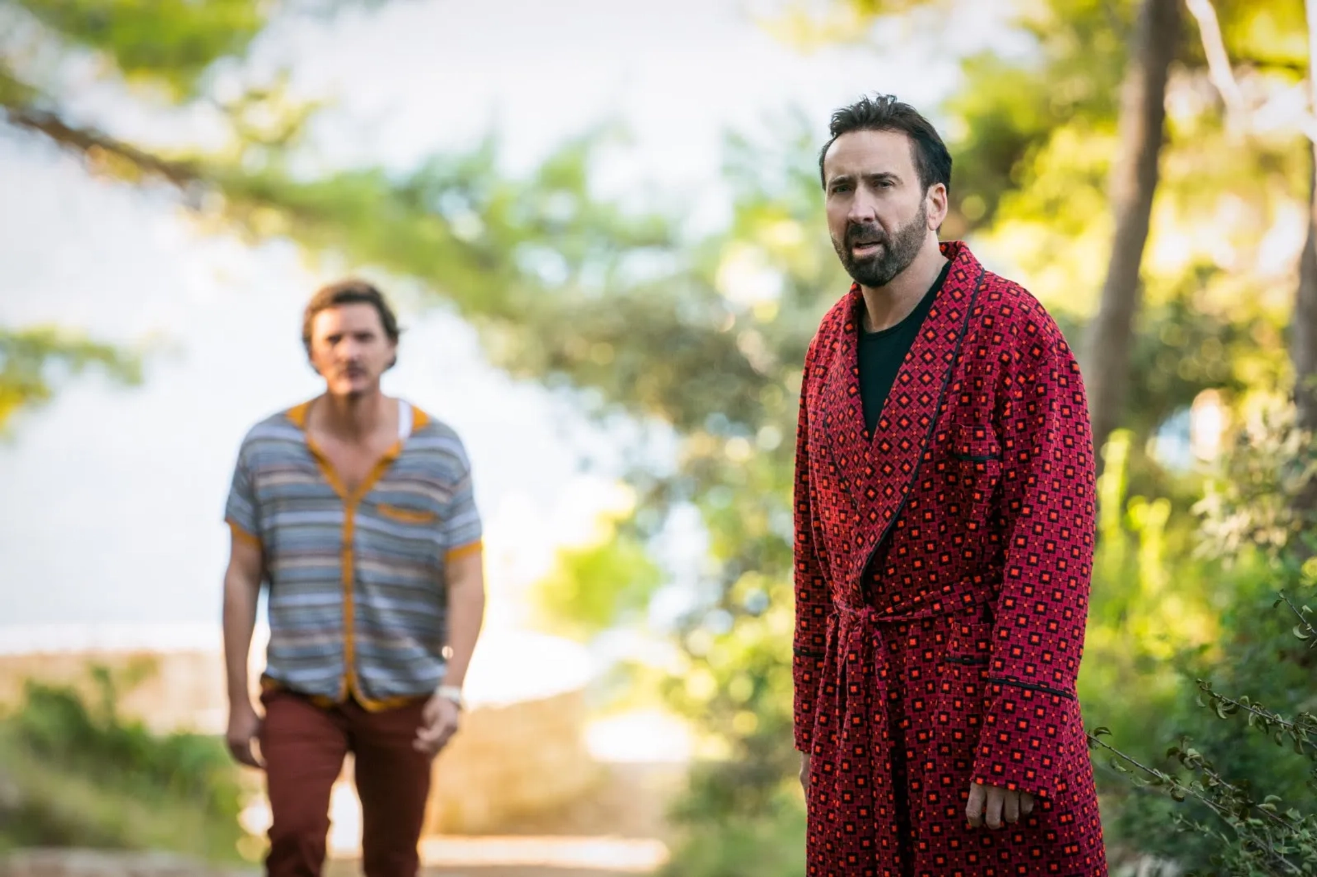 Nicolas Cage and Pedro Pascal in The Unbearable Weight of Massive Talent (2022)