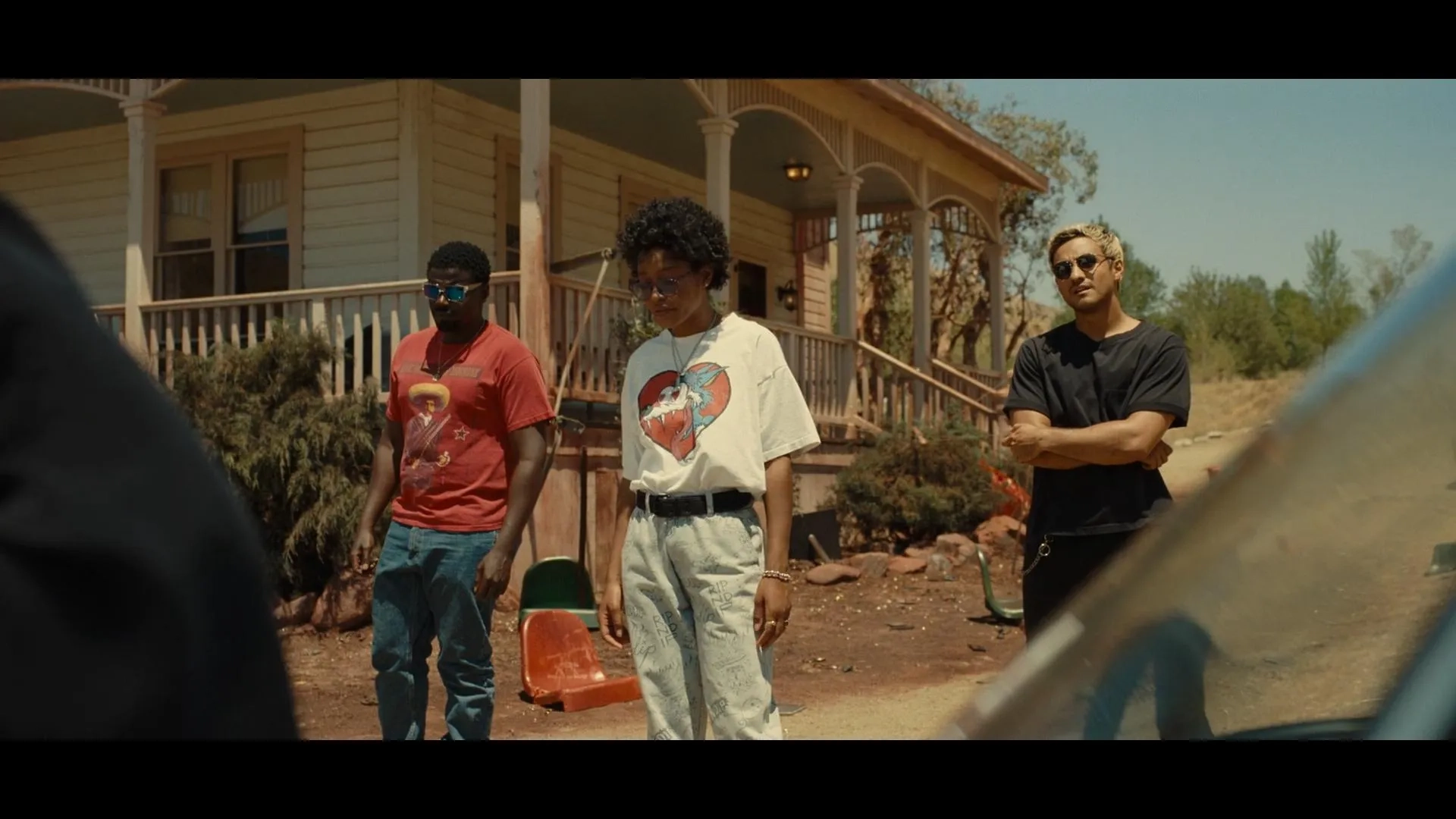 Keke Palmer, Daniel Kaluuya, and Brandon Perea in Nope (2022)