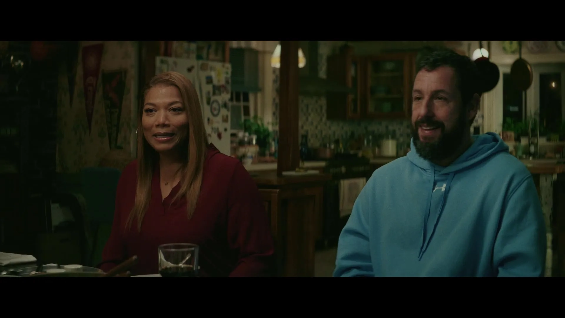 Adam Sandler and Queen Latifah in Hustle (2022)