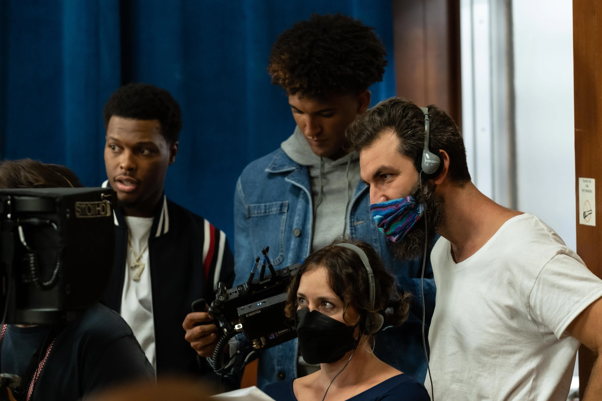 Matisse Thybulle, Noelle Gentile, Jeremiah Zagar, and Kyle Lowry in Hustle (2022)