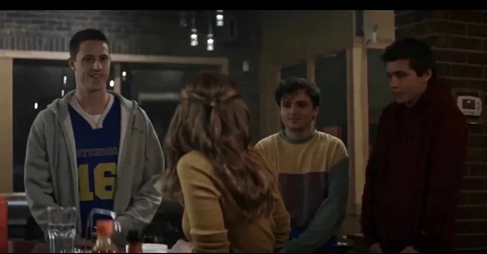 Kate Mara, Shane Harper, Nick Robinson, and Dylan Schmid in A Teacher (2020)