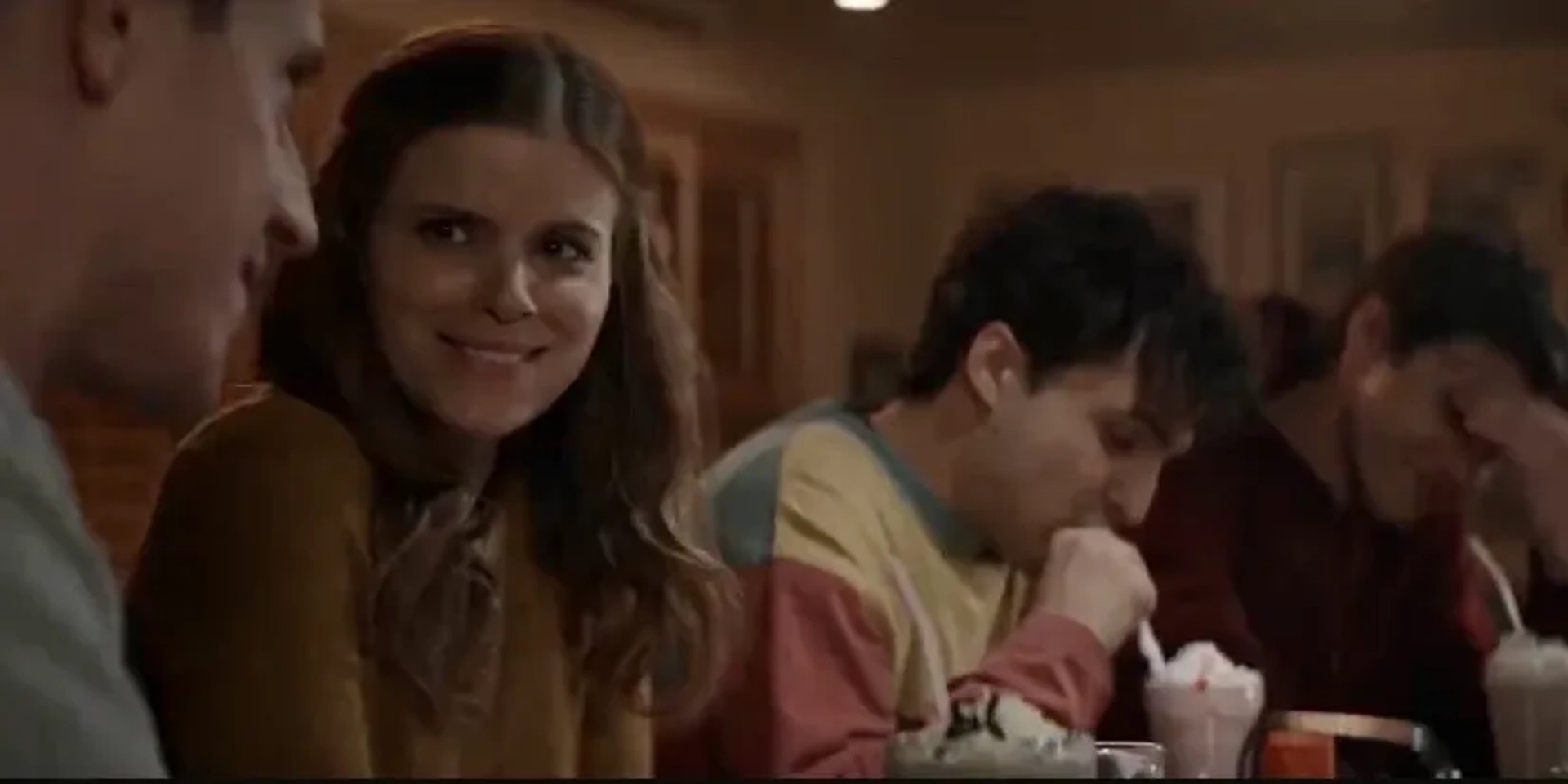 Kate Mara, Shane Harper, Nick Robinson, and Dylan Schmid in A Teacher (2020)