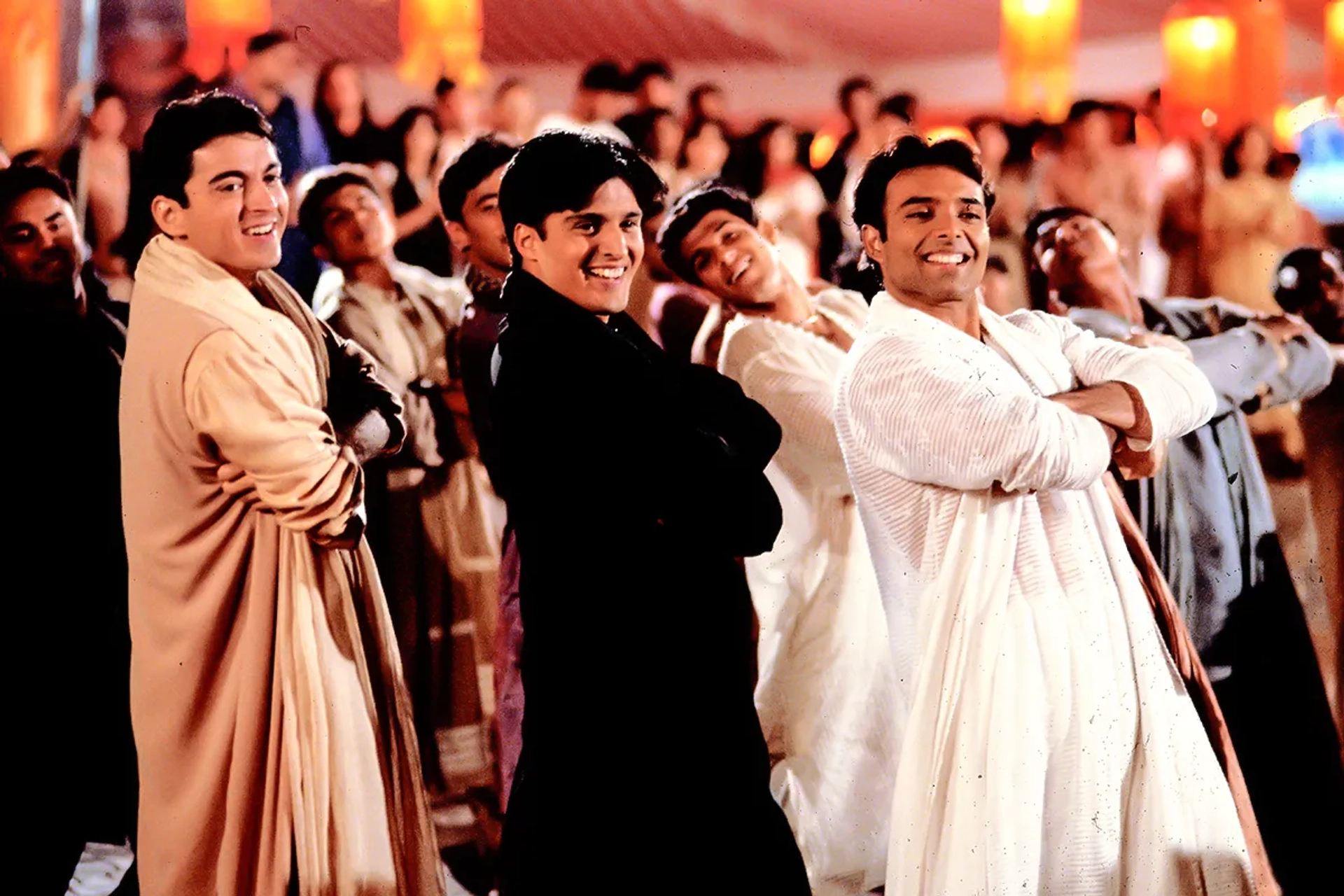 Uday Chopra, Jugal Hansraj, and Jimmy Shergill in Mohabbatein (2000)