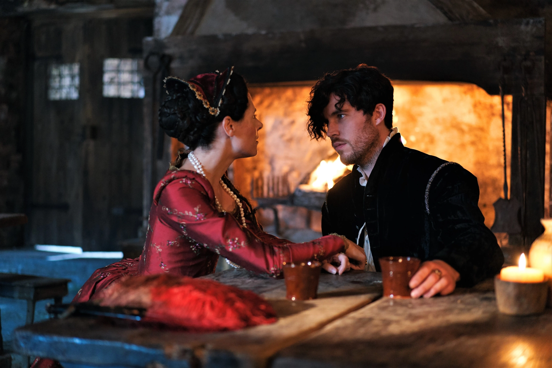 Elaine Cassidy and Tom Hughes in A Discovery of Witches: Episode #2.5 (2021)