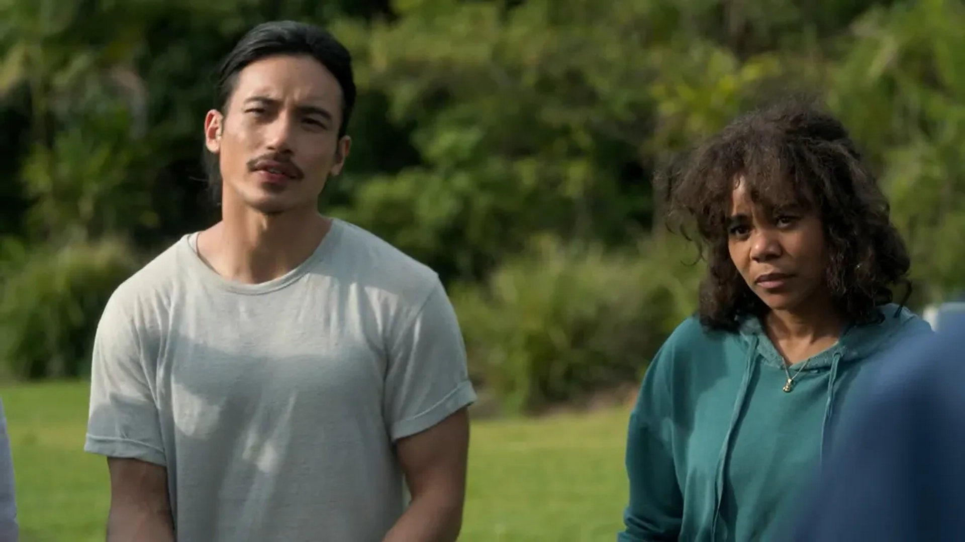 Regina Hall and Manny Jacinto in Nine Perfect Strangers: Earth Day (2021)