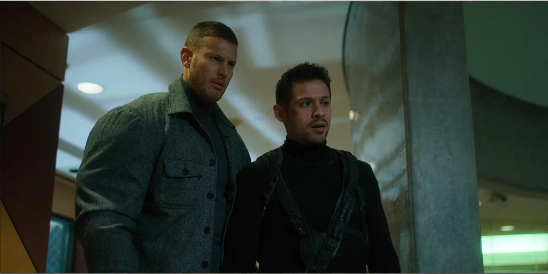 Tom Hopper and David Castañeda in The Umbrella Academy (2019)