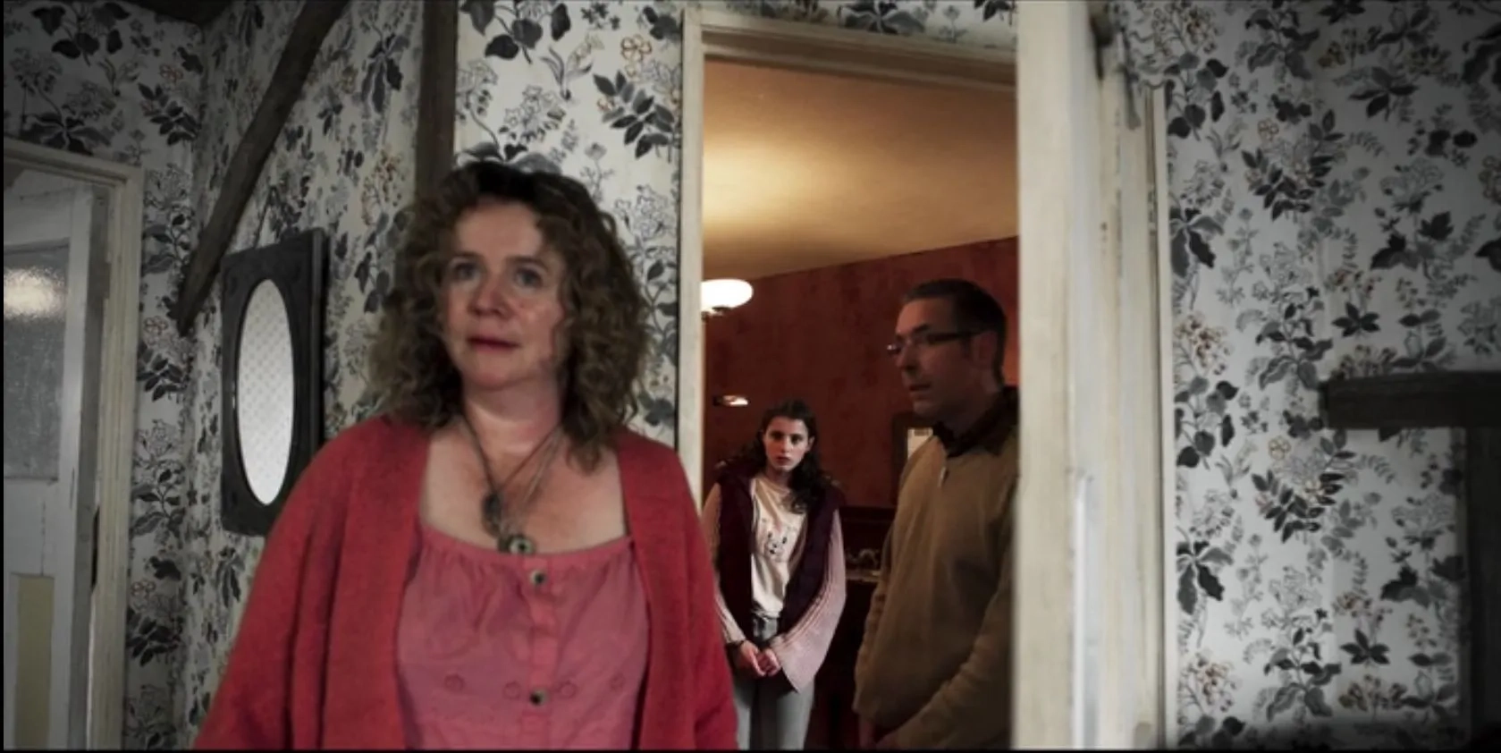 Emily Watson, Paddy Considine, and Jessie Ross in The Third Day (2020)