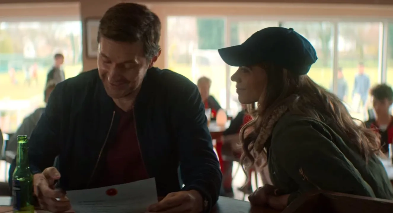 Richard Armitage and Hannah John-Kamen in The Stranger: Episode #1.1 (2020)