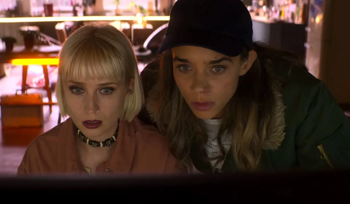 Lily Loveless and Hannah John-Kamen in The Stranger: Episode #1.5 (2020)