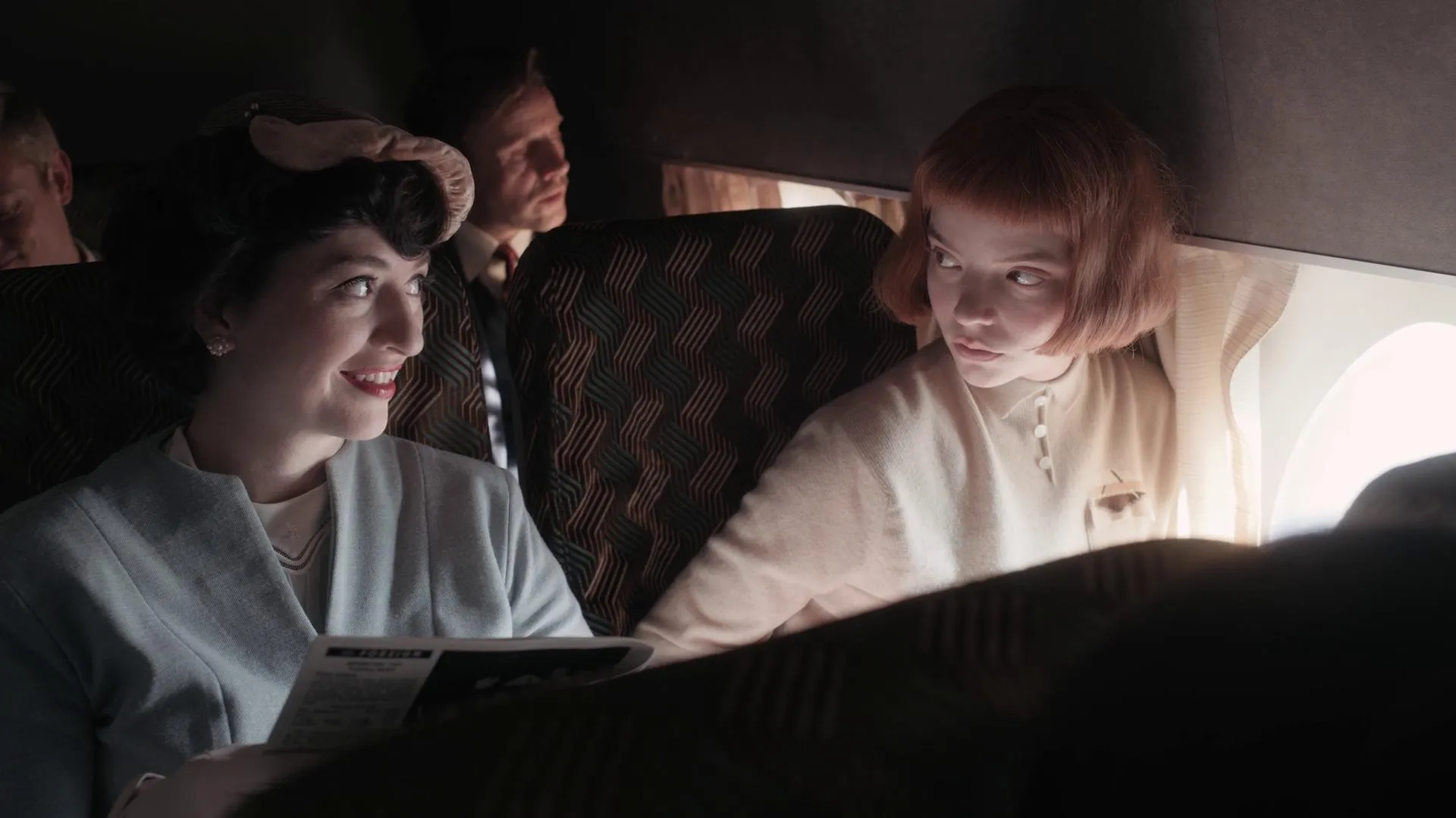 Marielle Heller and Anya Taylor-Joy in The Queen's Gambit (2020)