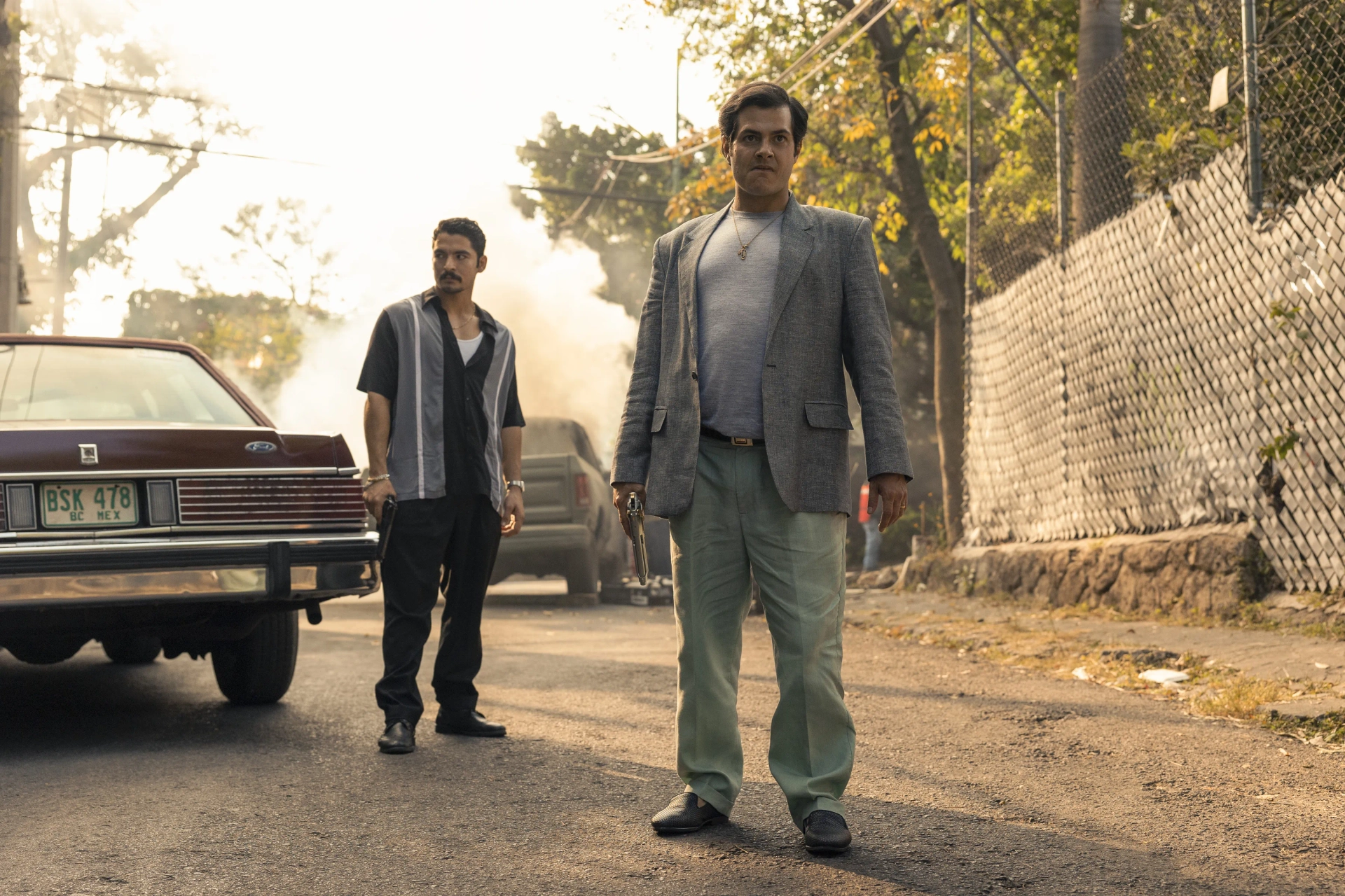 David Barron, Alfonso Dosal, and Bobby Soto in Narcos: Mexico: Boots on the Ground (2021)