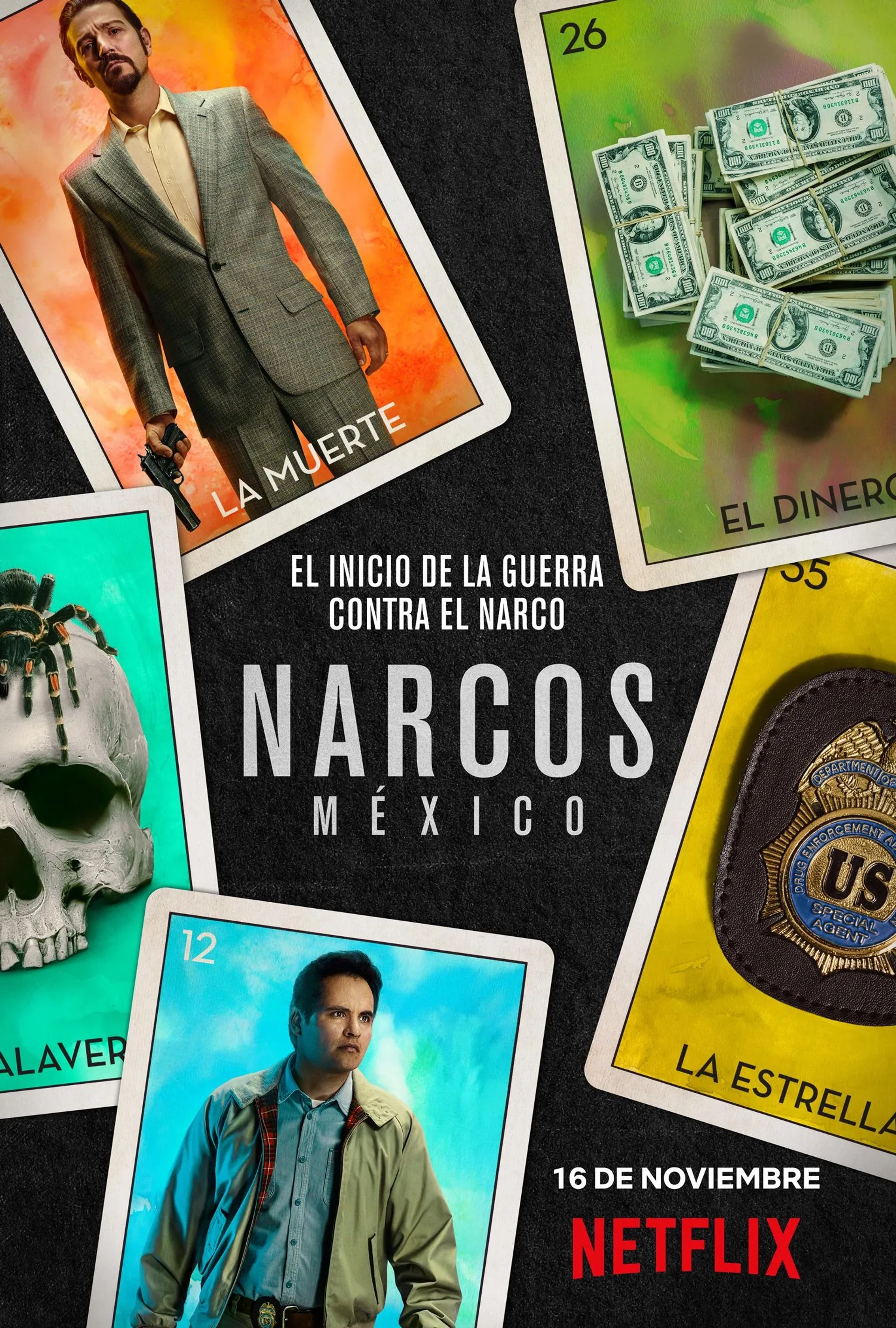 Diego Luna and Michael Peña in Narcos: Mexico (2018)