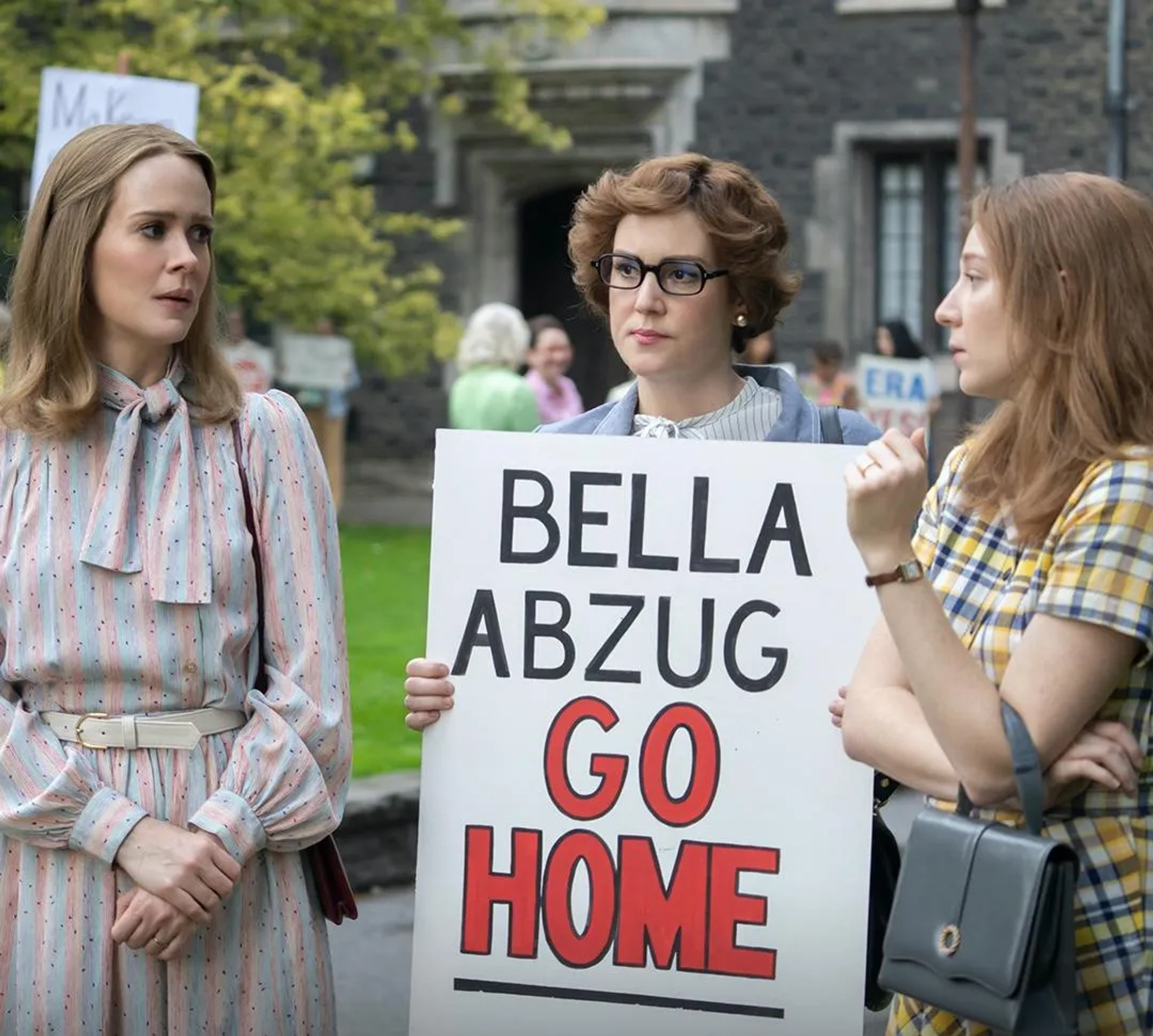 Melanie Lynskey, Sarah Paulson, and Kayli Carter in Mrs. America (2020)