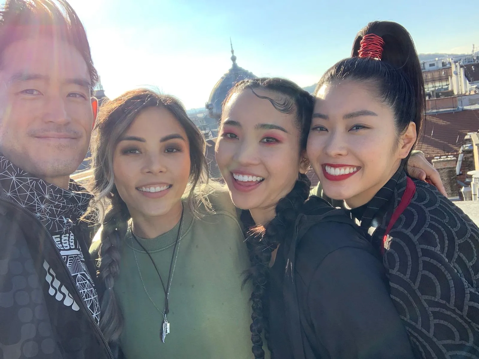 Mike Moh, Anna Akana, Teresa Ting, and Chikako Fukuyama in Blade of the 47 Ronin (2022)