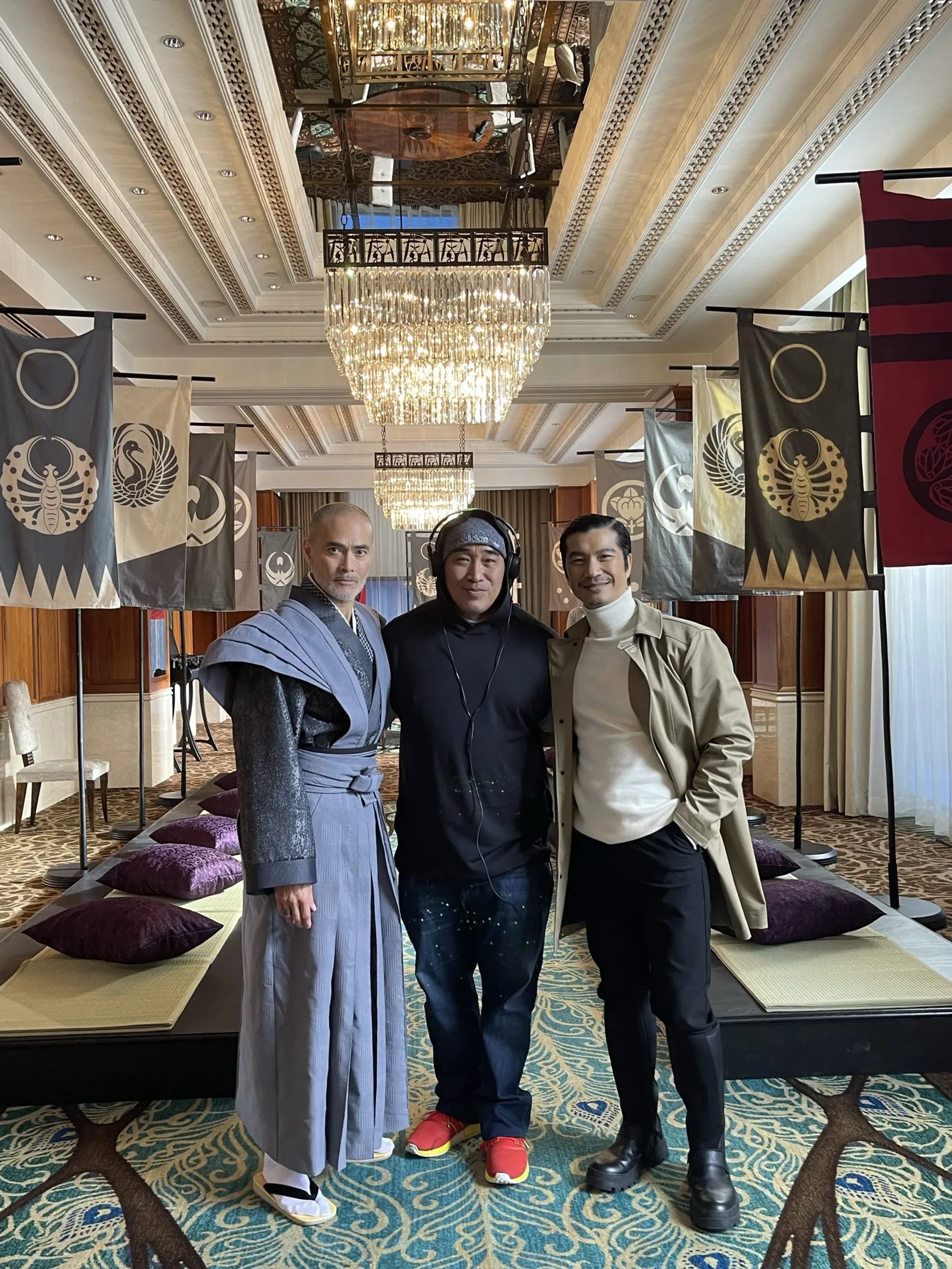 Mark Dacascos, Dustin Nguyen, and Ron Yuan in Blade of the 47 Ronin (2022)