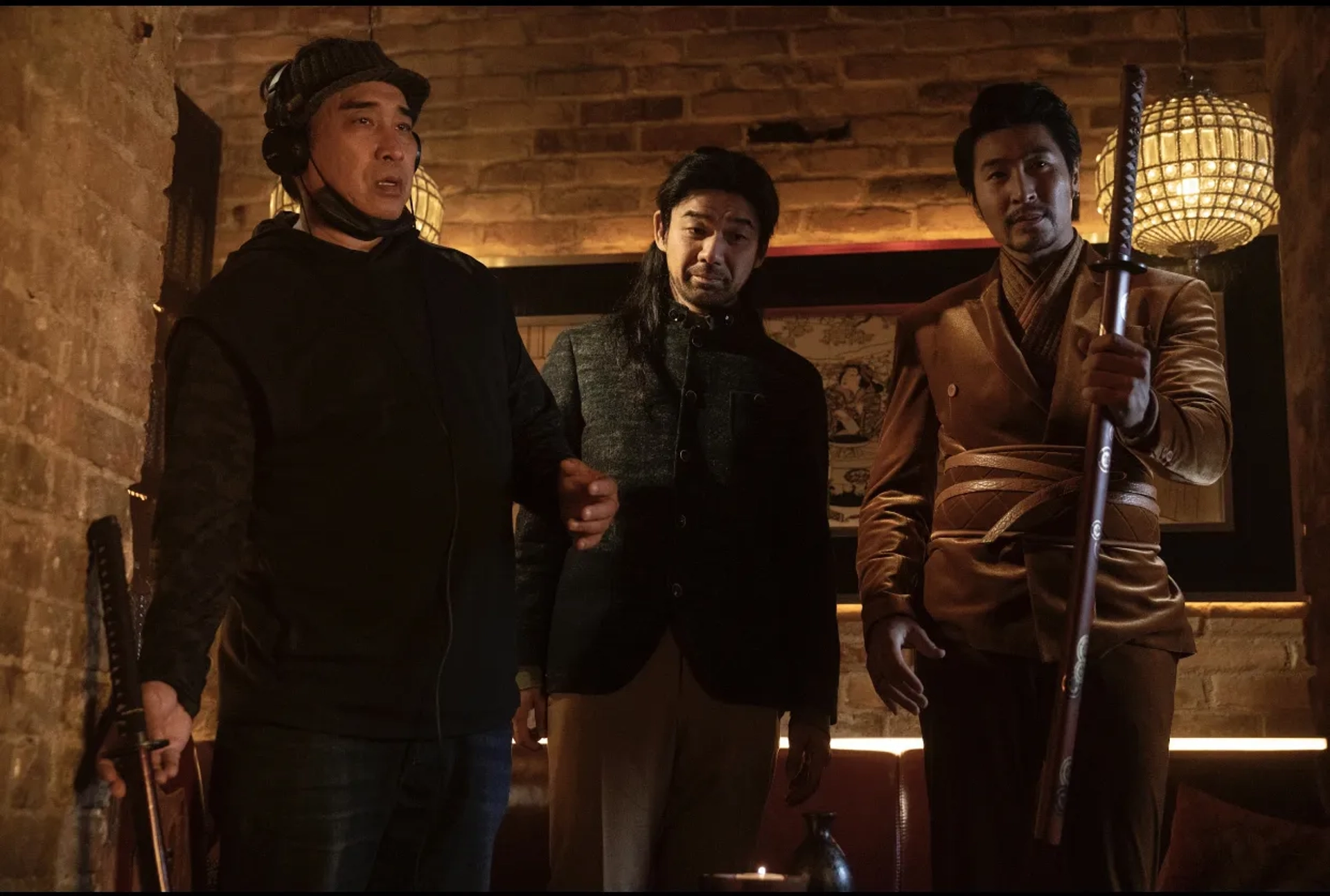 Ron Yuan, Dai Tabuchi, and Chris Pang in Blade of the 47 Ronin (2022)