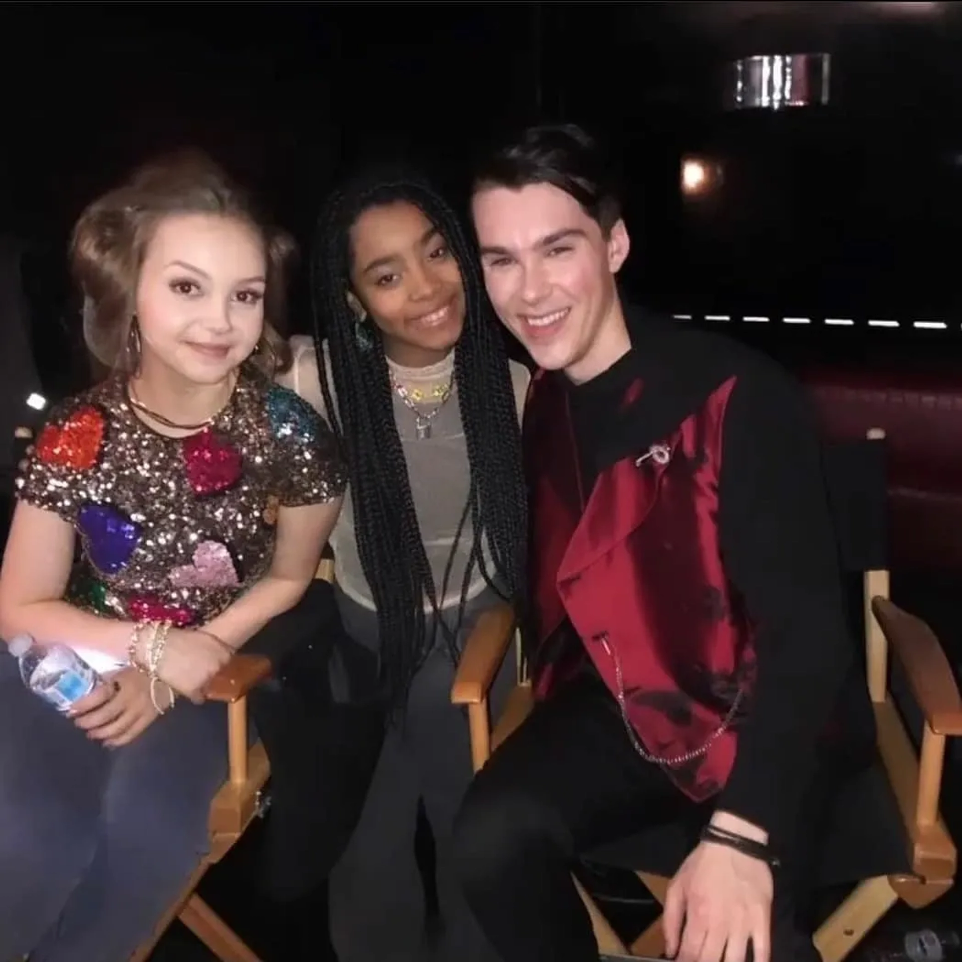 Jeremy Shada, Savannah Lee May, and Jadah Marie in Julie and the Phantoms (2020)