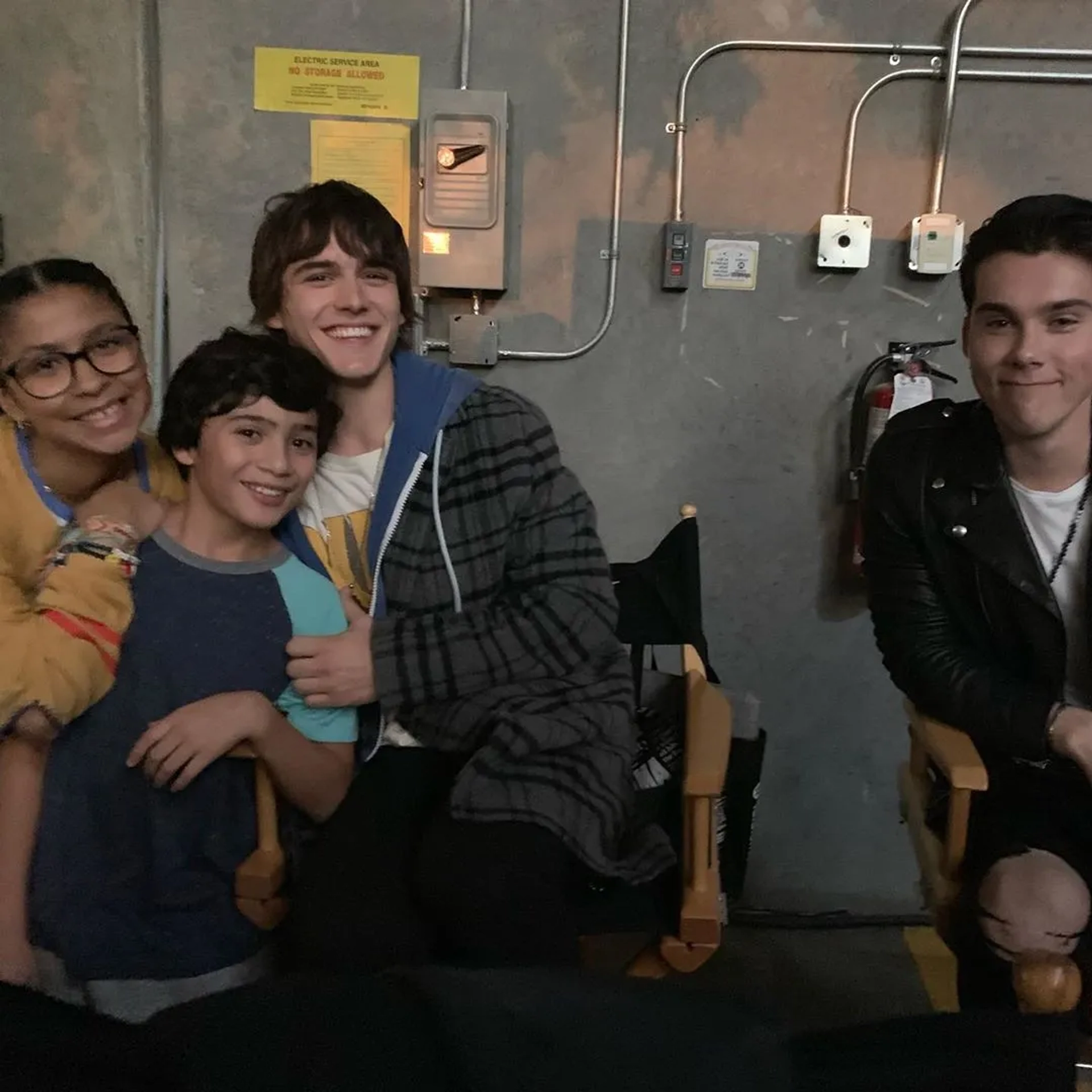 Madison Reyes, Jeremy Shada, Charlie Gillespie, and Sonny Bustamante in Julie and the Phantoms (2020)