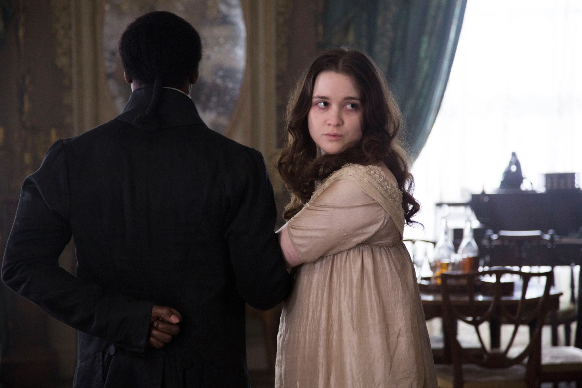 Ariyon Bakare and Alice Englert in Jonathan Strange & Mr Norrell (2015)