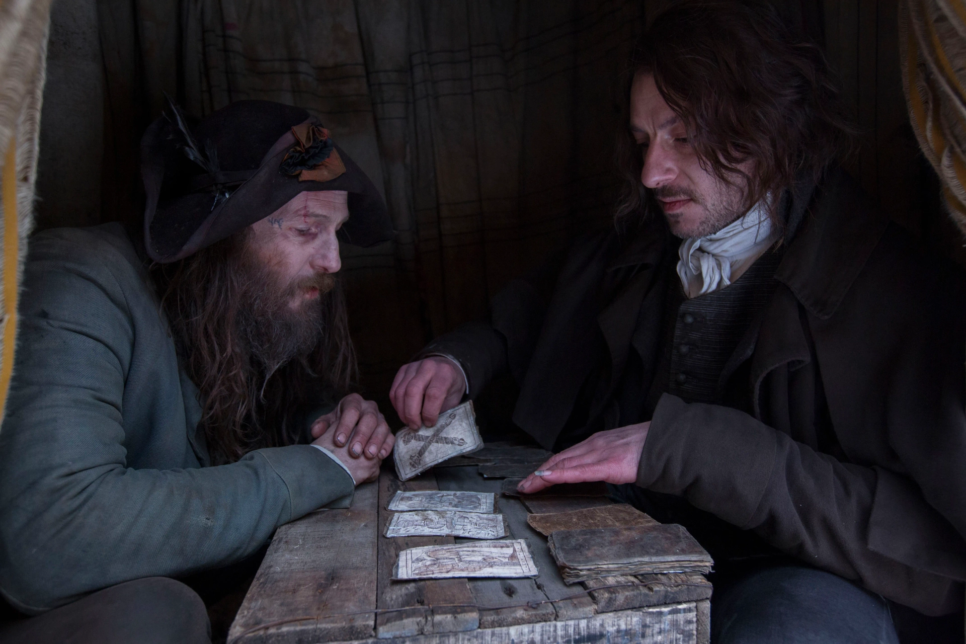 Enzo Cilenti and Paul Kaye in Jonathan Strange & Mr Norrell (2015)