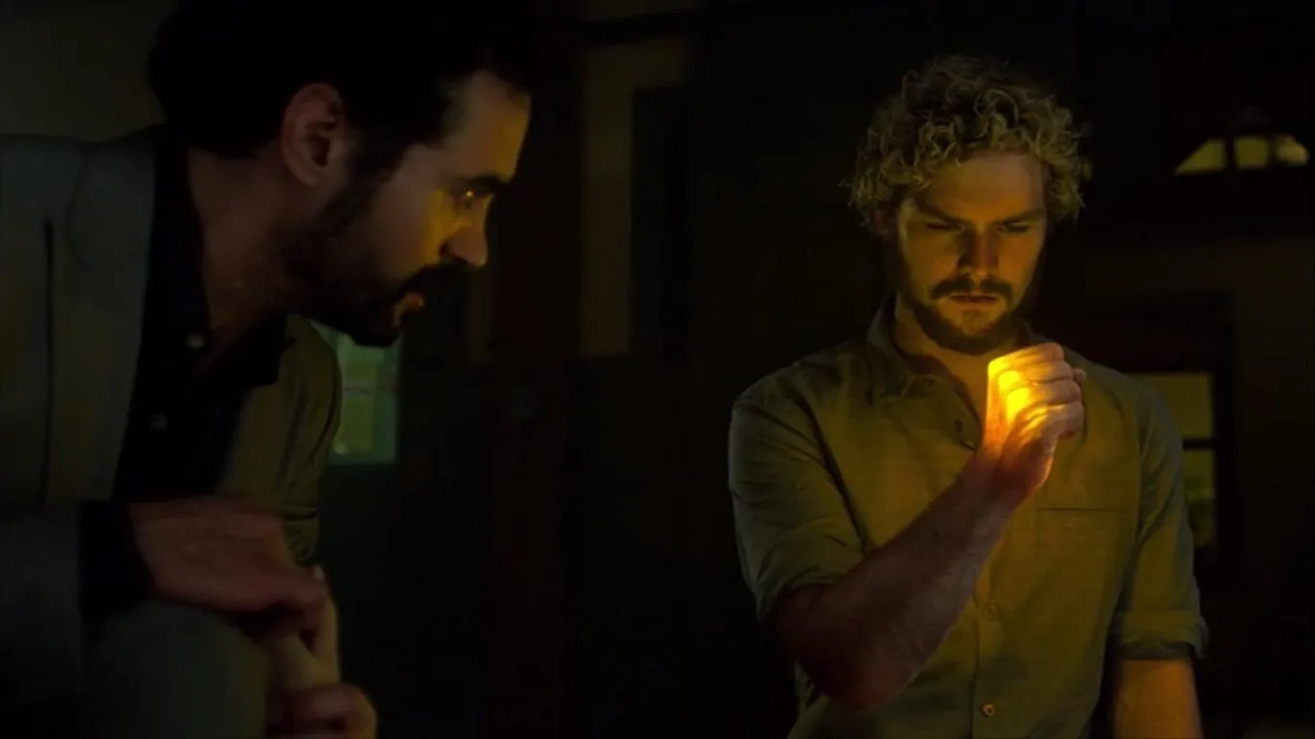 Ramón Rodríguez and Finn Jones in Iron Fist (2017)